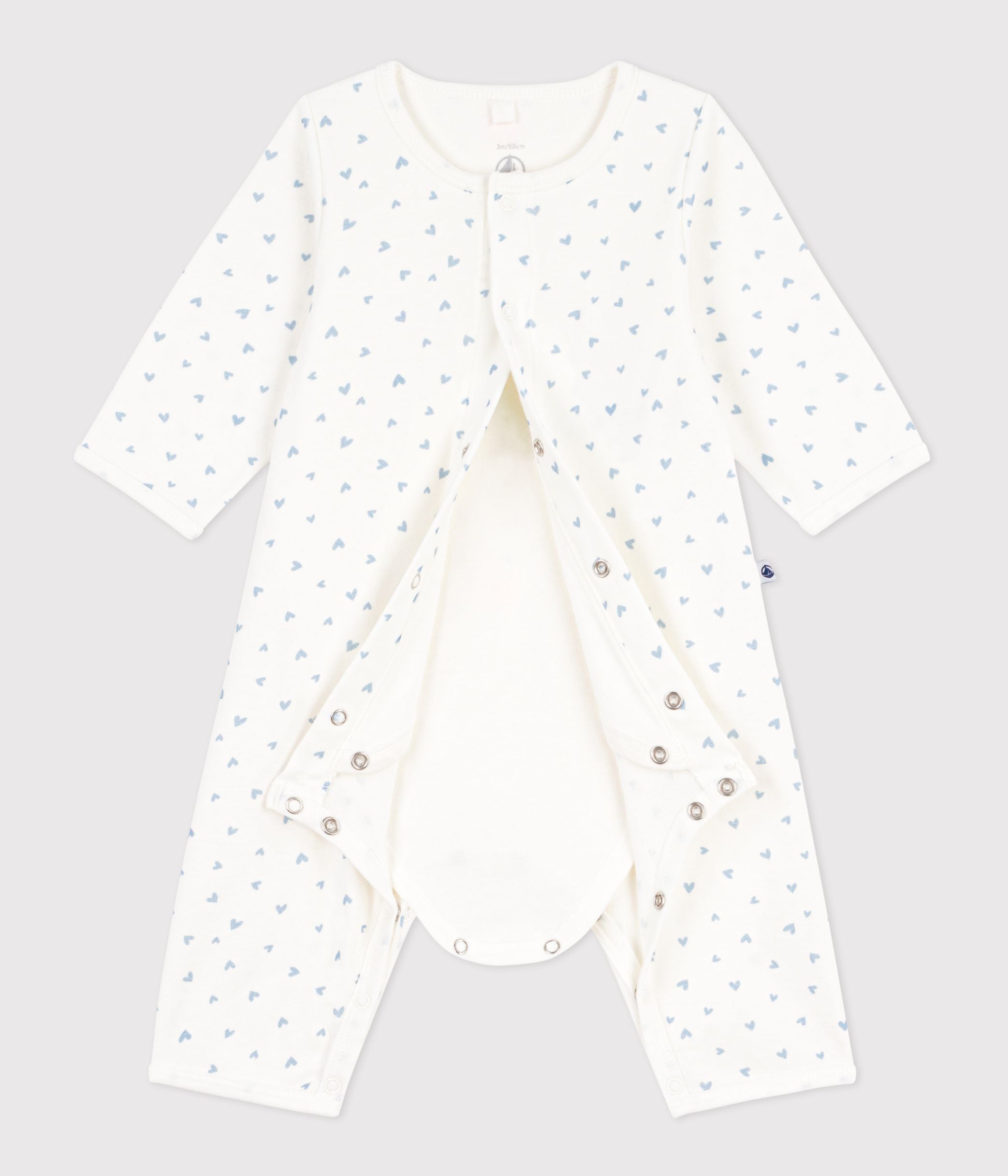 bodyjama-bébé-sans-pieds-en-coton-imprimé-petit-coeurs