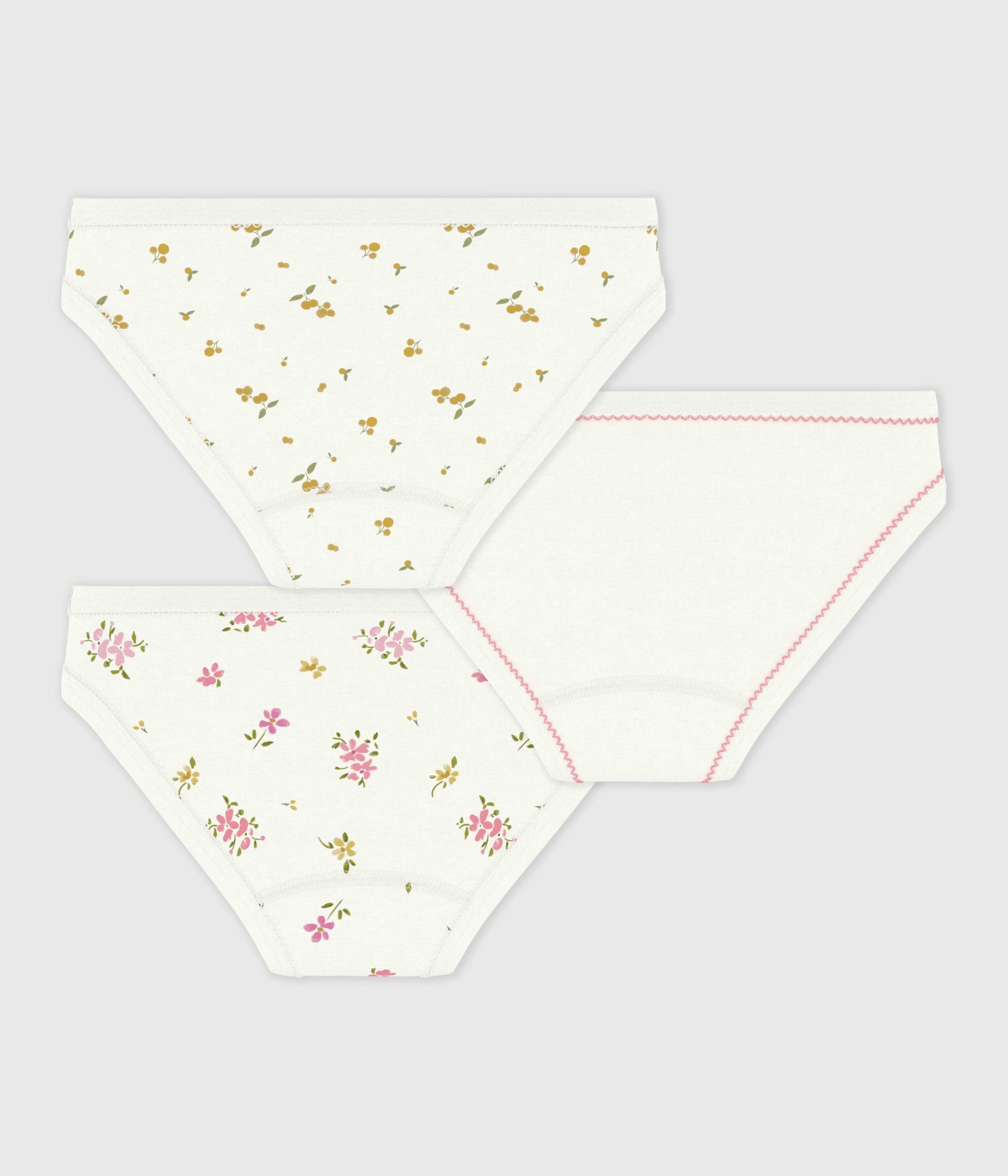 lot-de-3-culottes-enfant-en-coton-imprimé-fleuri