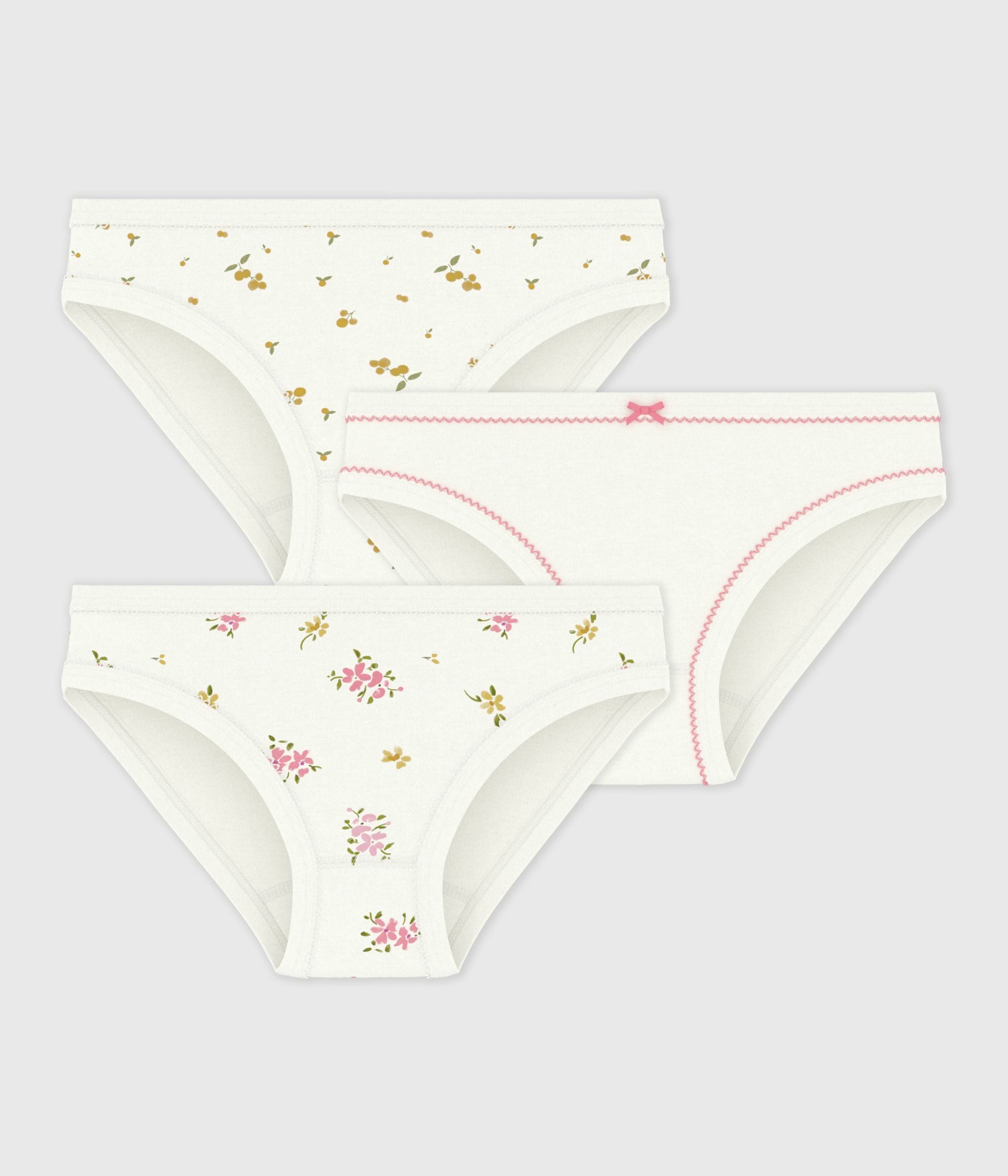 lot-de-3-culottes-enfant-en-coton-imprimé-fleuri