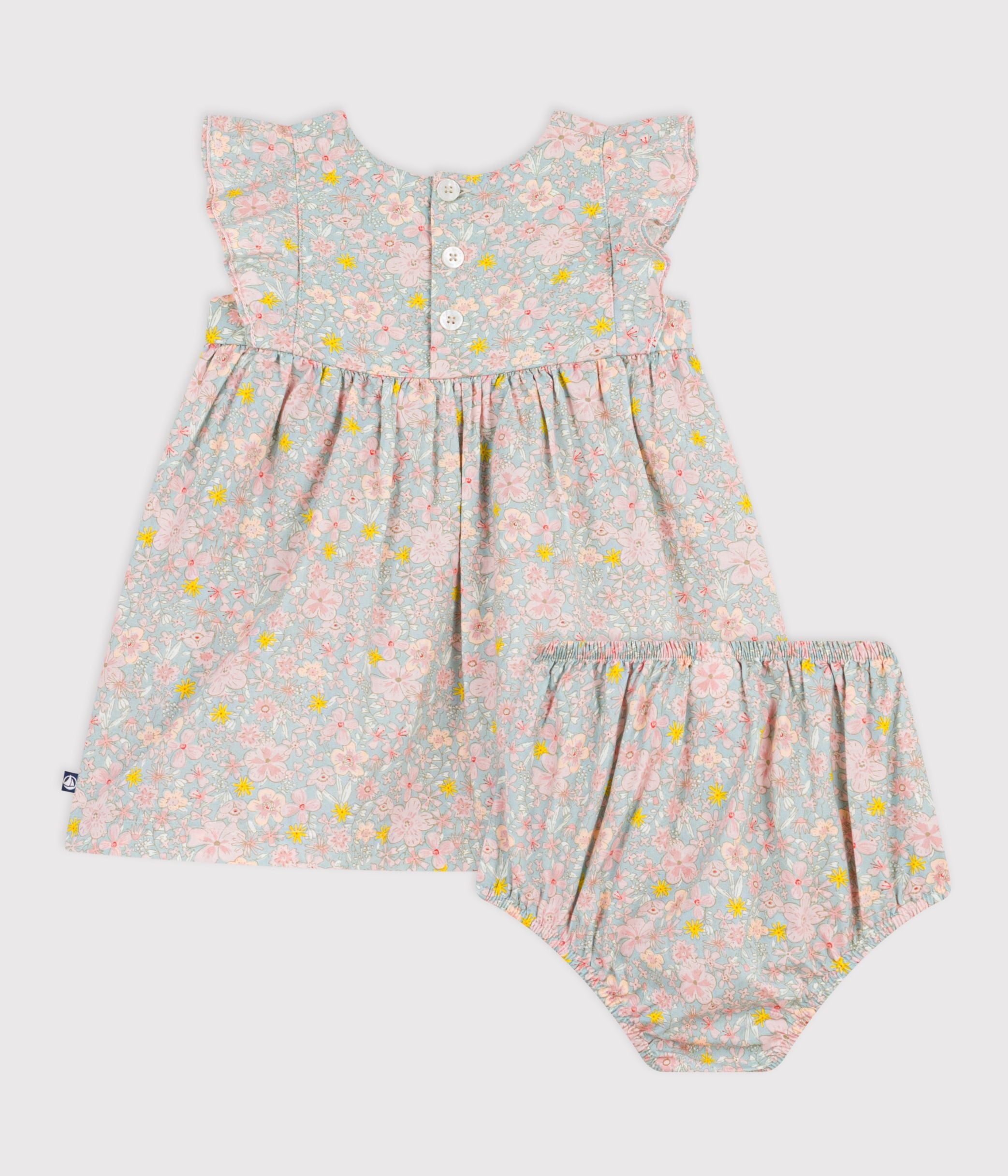 robe-bébé-en-coton-manches-courtes-et-son-bloomer-imprimés-fleurs