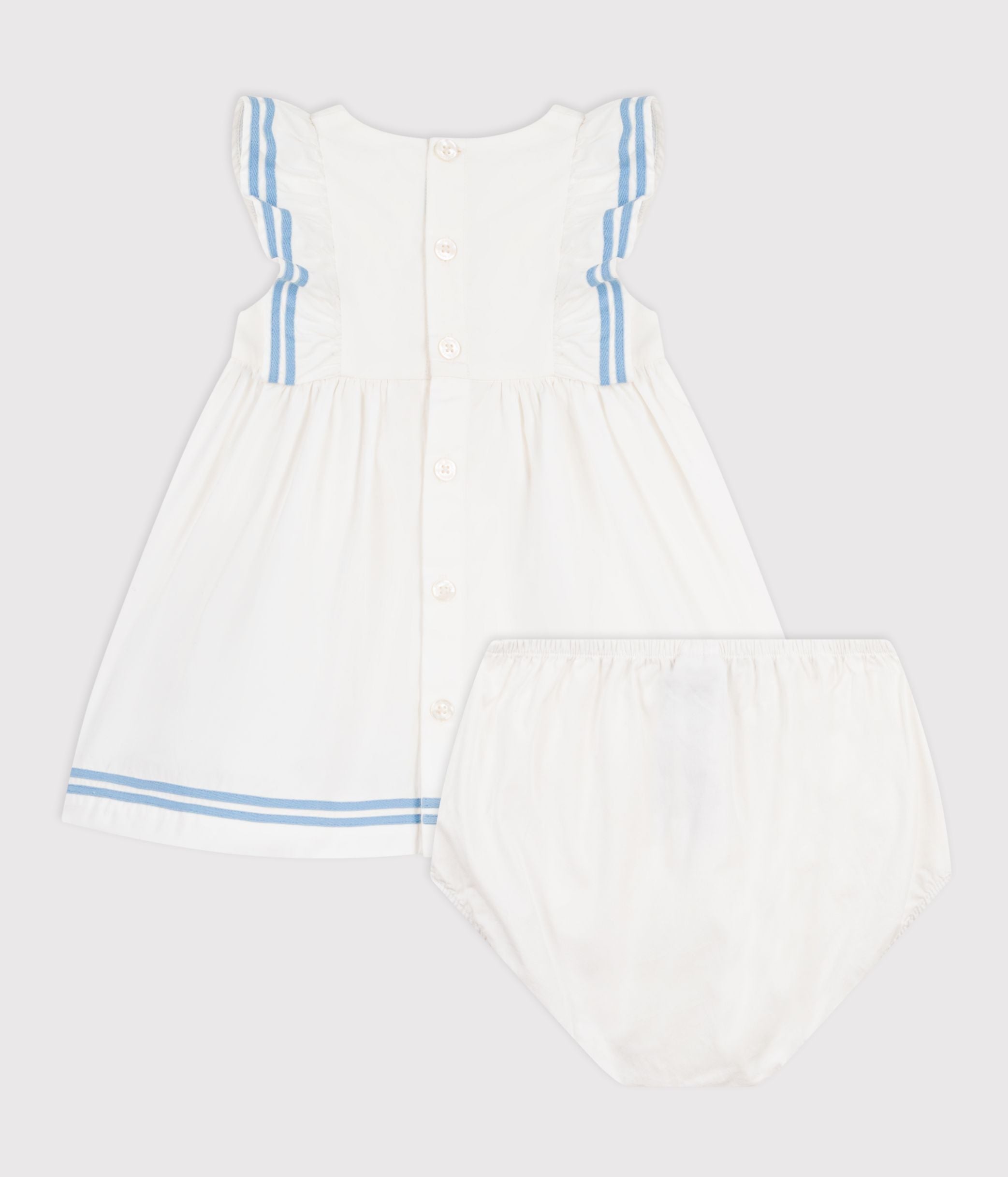 robe-bébé-en-coton-sans-manches-unie-et-son-bloomer