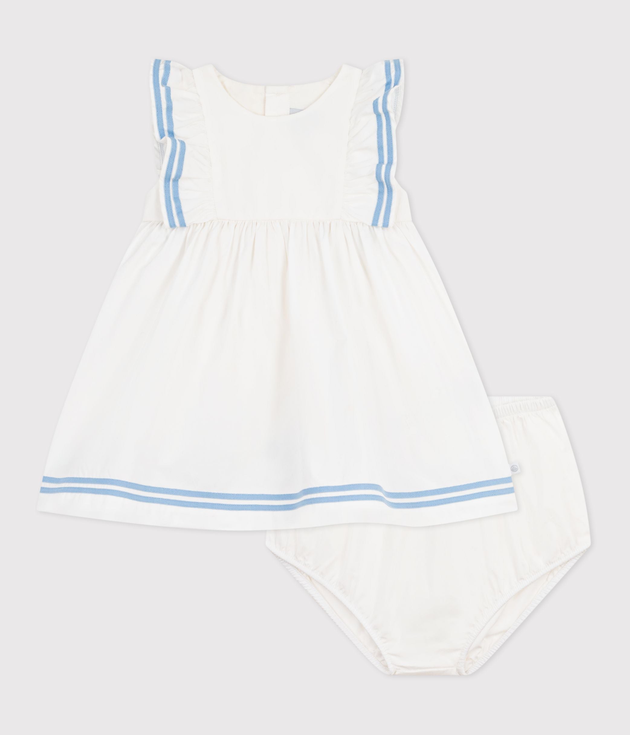 robe-bébé-en-coton-sans-manches-unie-et-son-bloomer