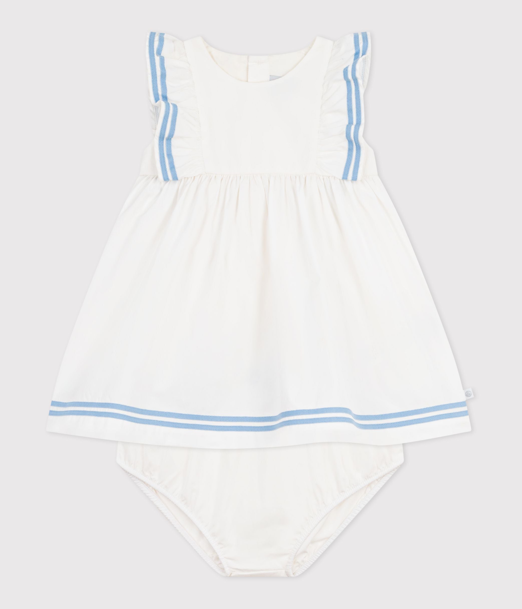 robe-bébé-en-coton-sans-manches-unie-et-son-bloomer