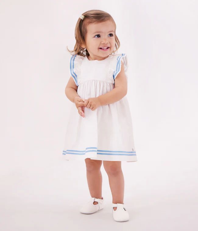 robe-bébé-en-coton-sans-manches-unie-et-son-bloomer