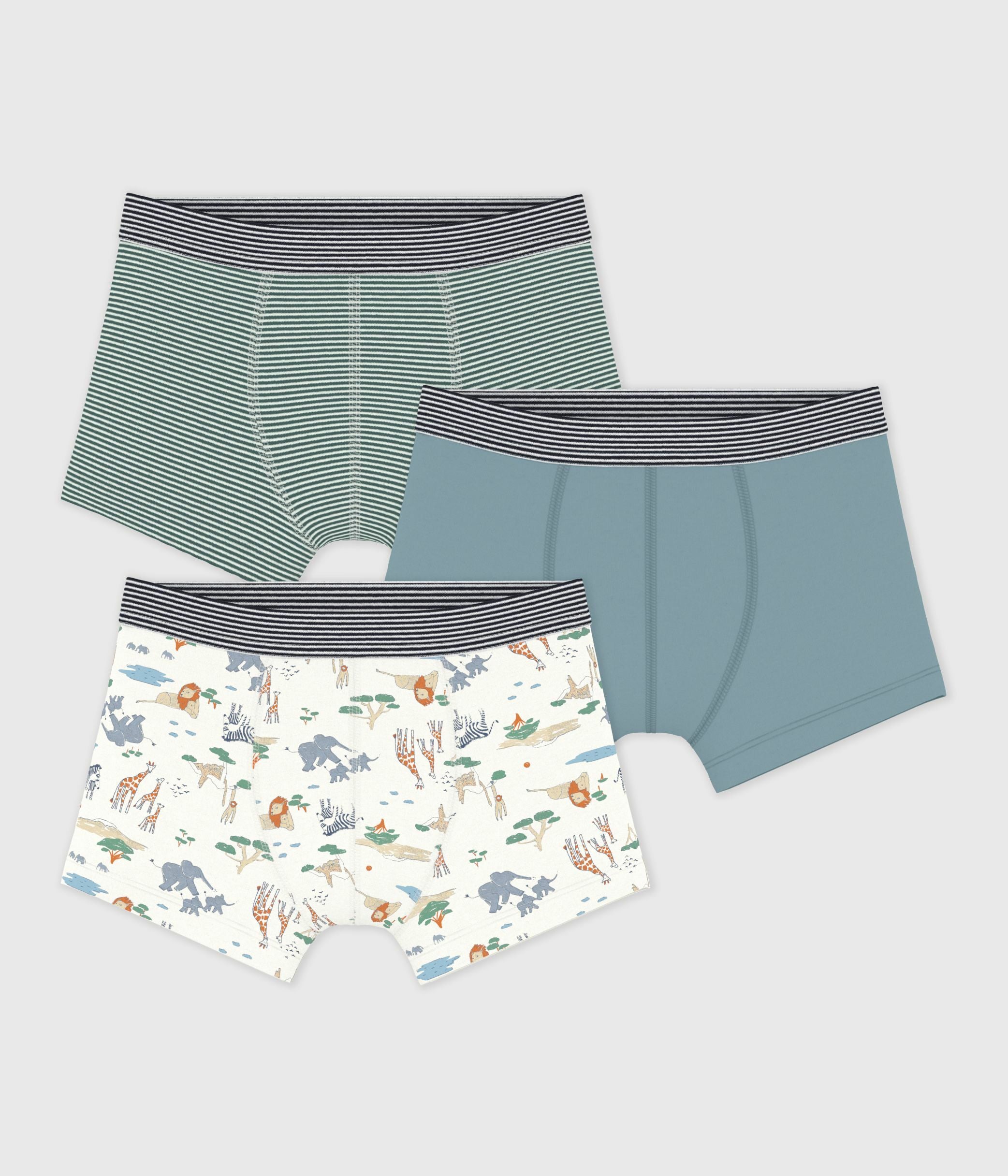 lot-de-3-boxers-enfant-en-coton-imprimé-savane