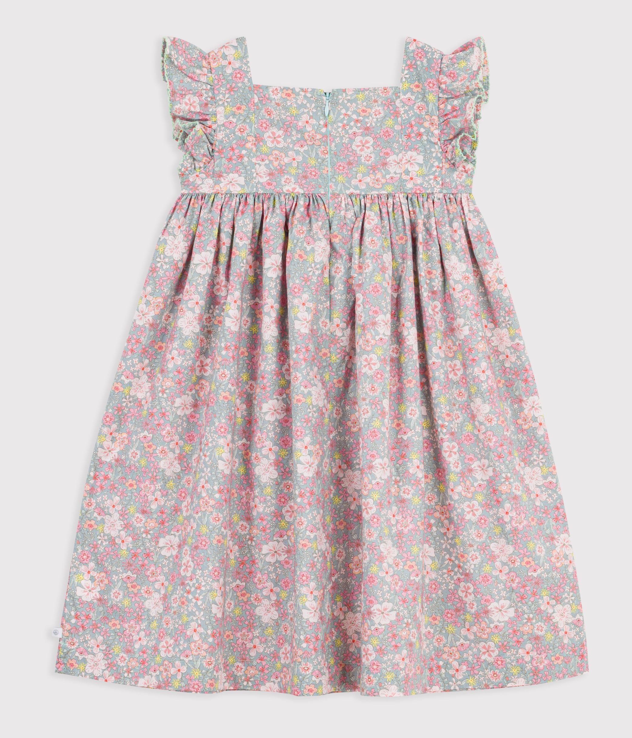 robe-sans-manches-enfant-en-coton-imprimée-fleurs
