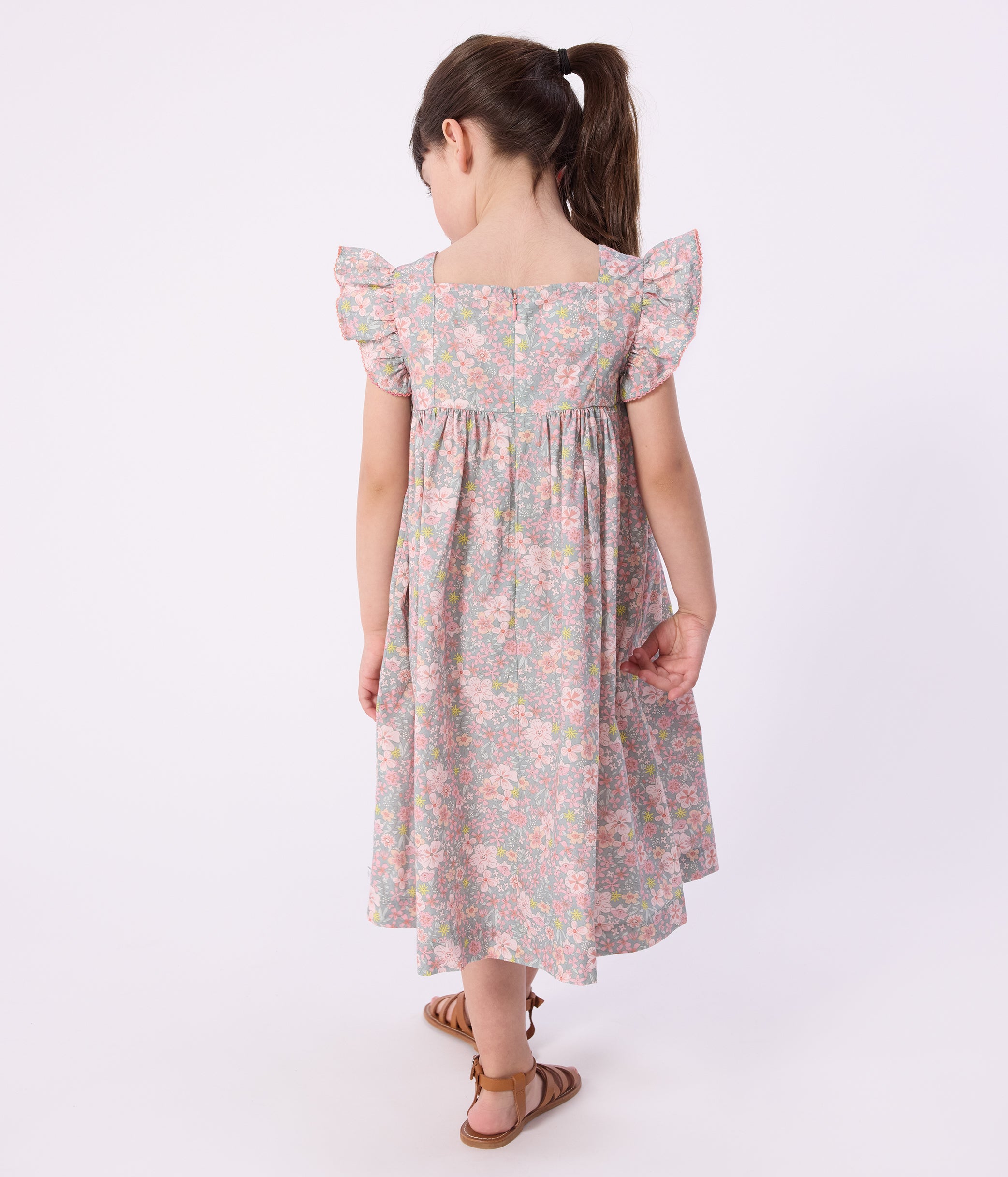 robe-sans-manches-enfant-en-coton-imprimée-fleurs