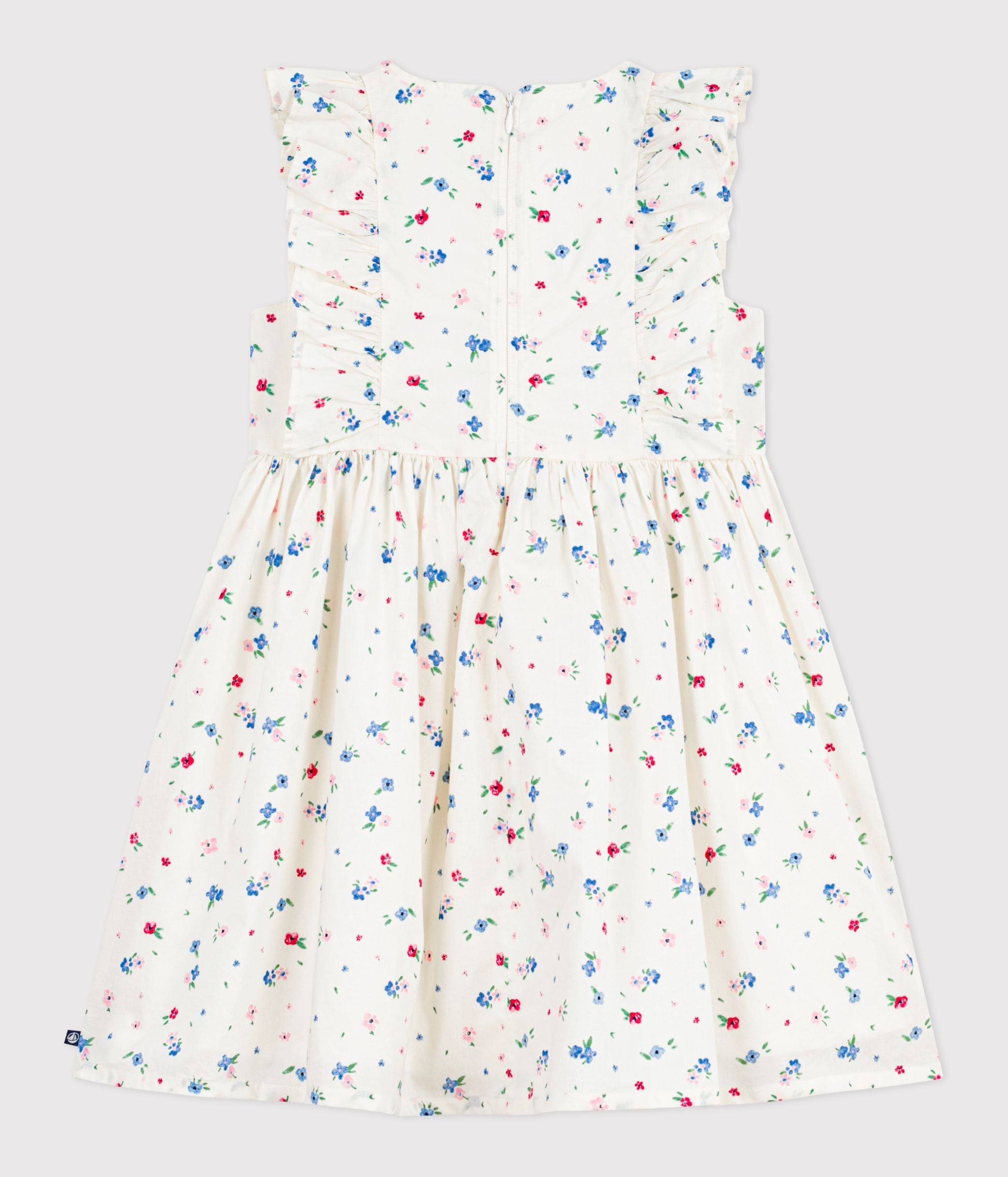 robe-sans-manches-enfant-en-coton-imprimée-fleurs