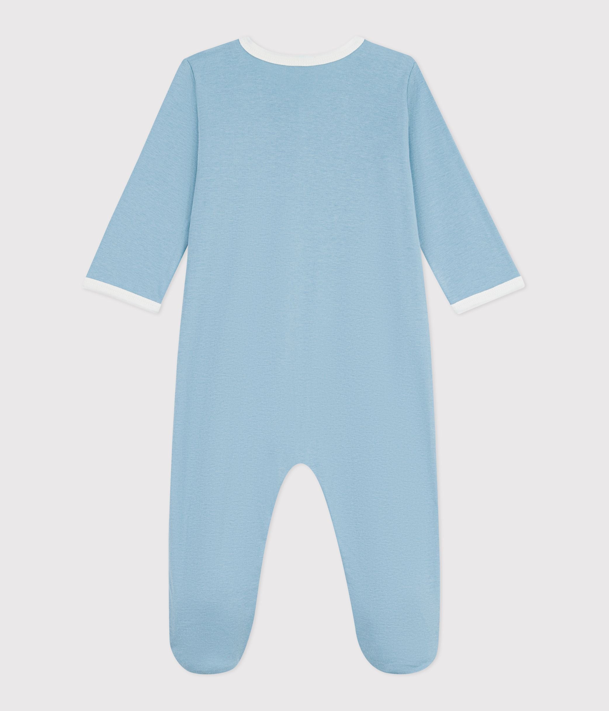 pyjama-bébé-en-coton-uni
