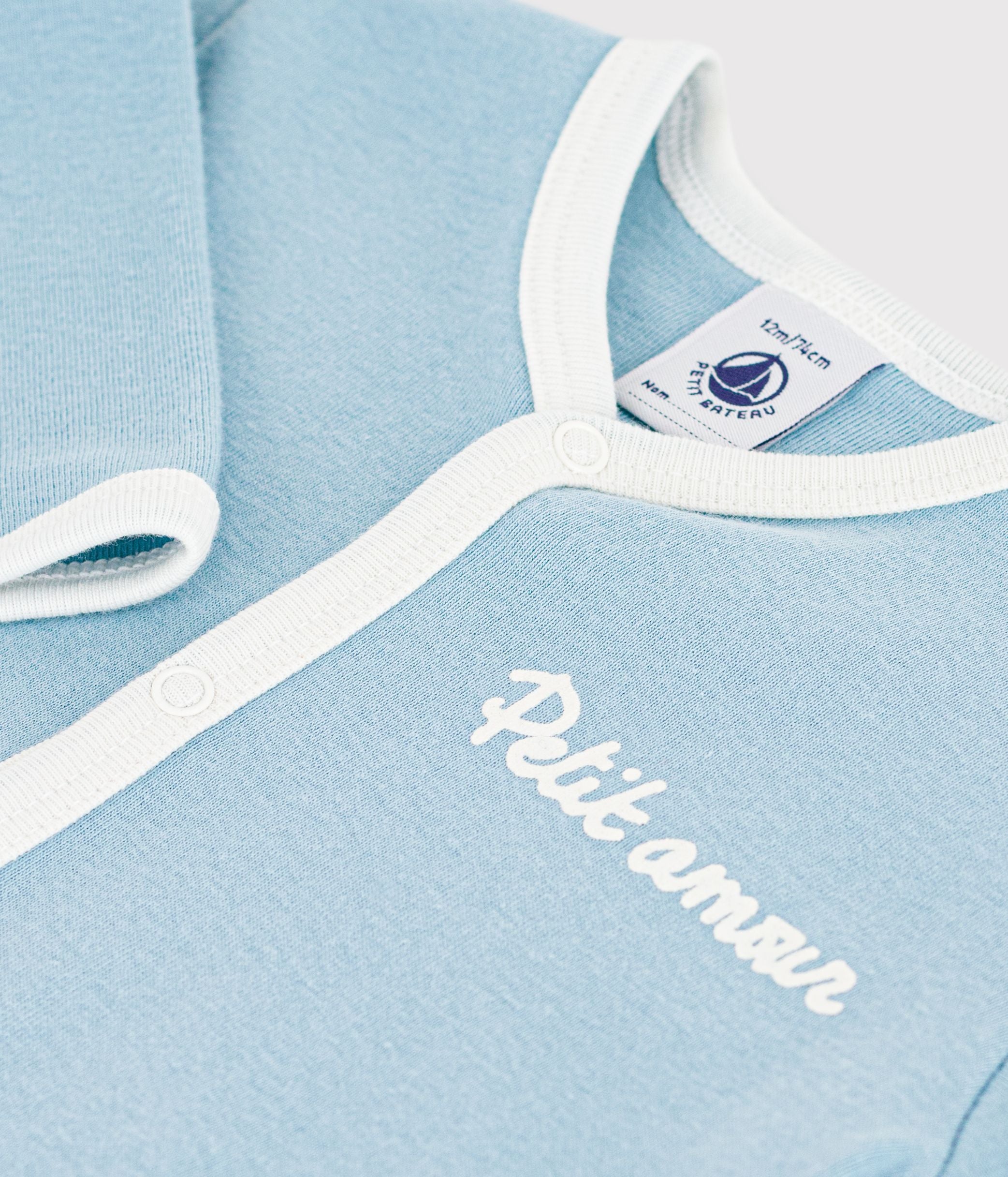 pyjama-bébé-en-coton-uni