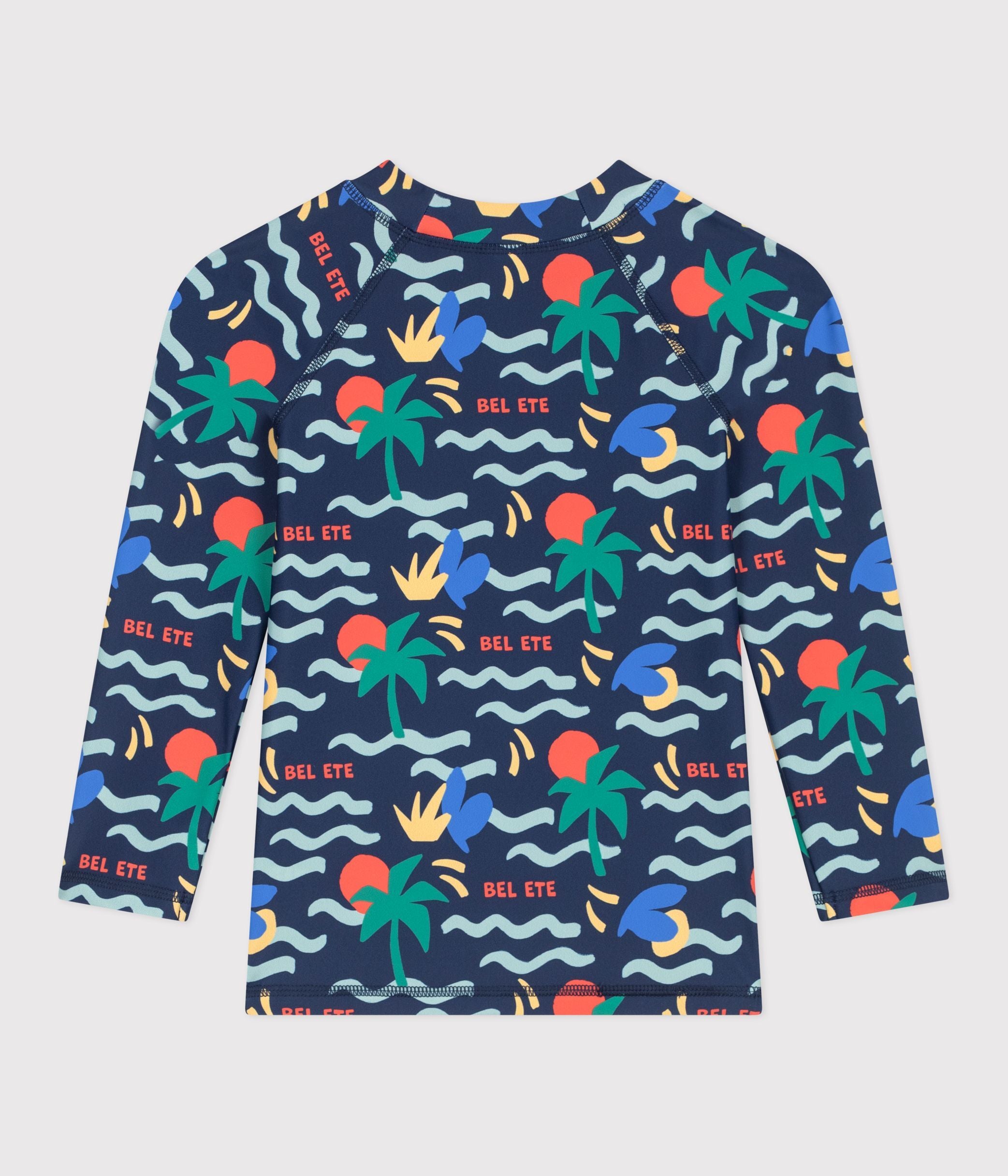 teeshirt-de-bain-anti-uv-enfant-manche-longue-imprimé