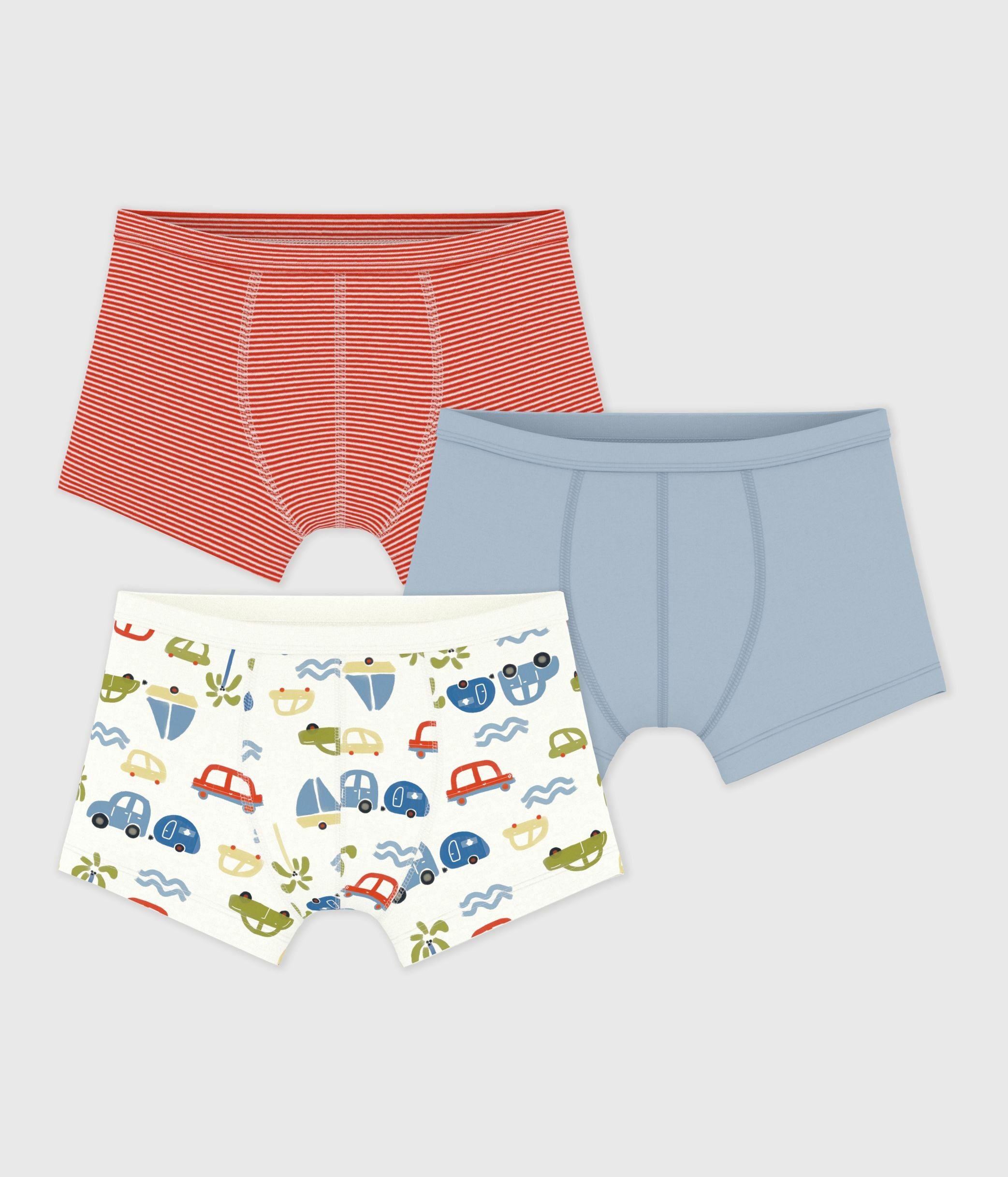 lot-de-3-boxers-enfant-en-coton-à-ceinture-colletée-imprimé
