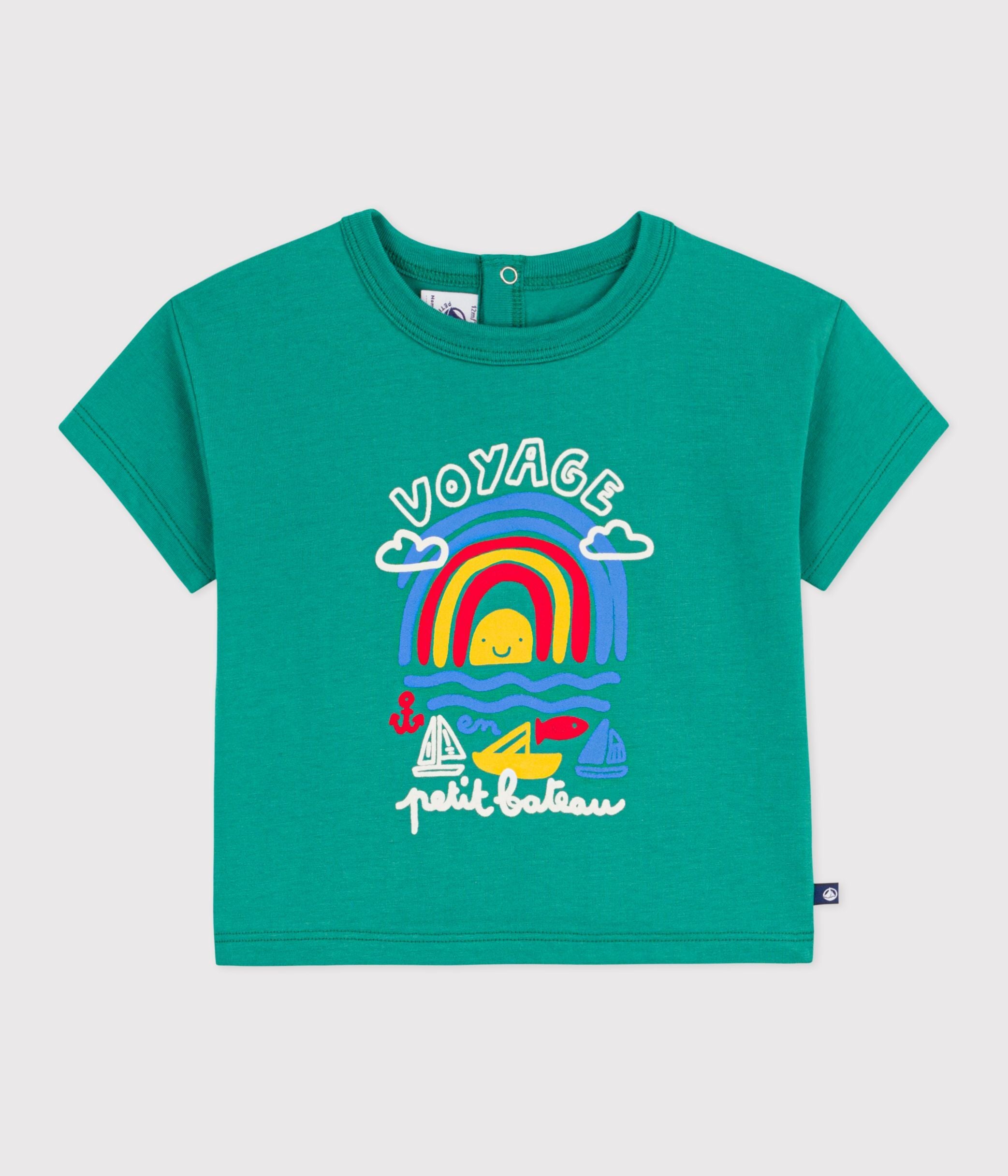 tee-shirt-bébé-en-coton-à-manches-courtes,-motif-mouette
