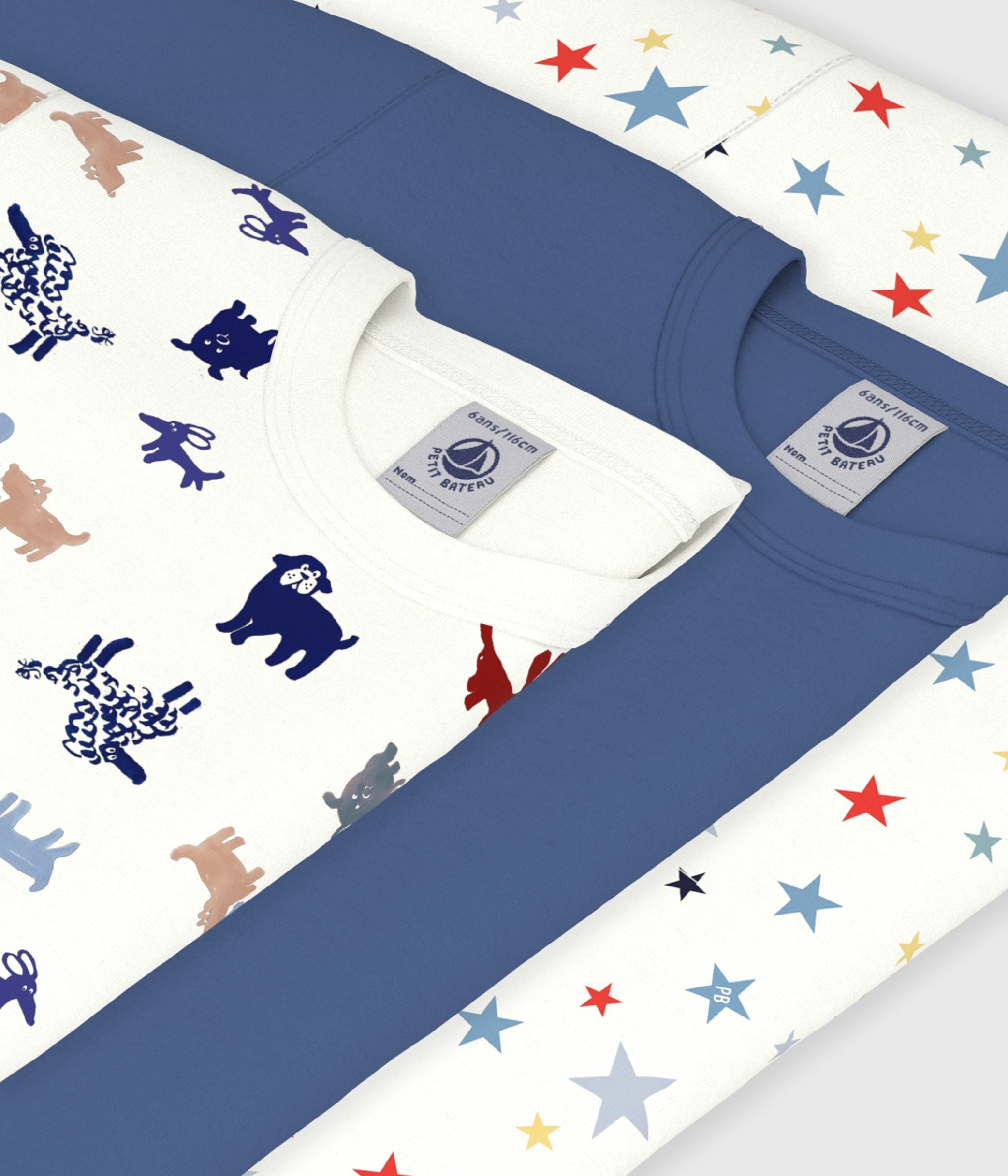lot-de-3-t-shirts-enfant-en-coton-manches-courtes-imprimé