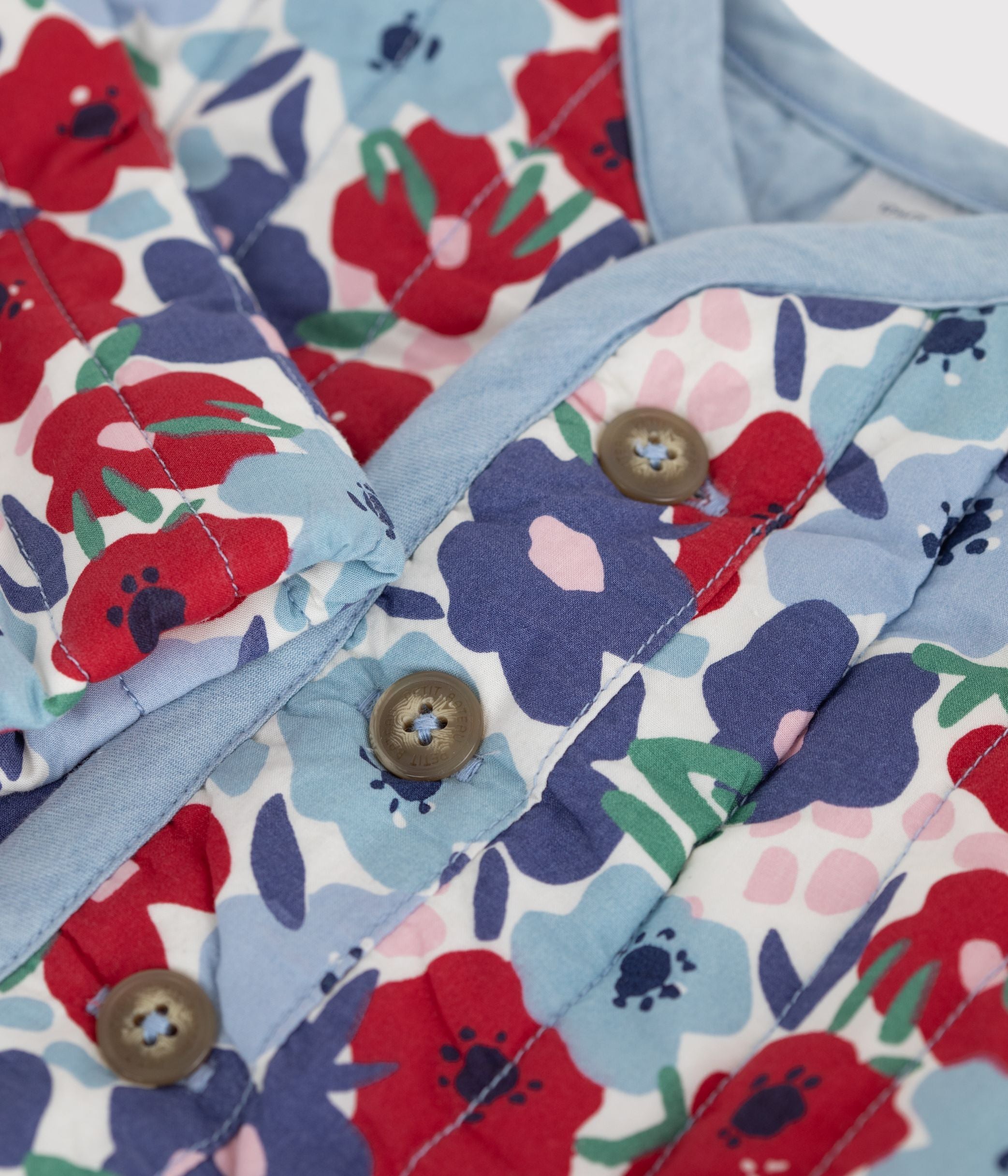 veste-bébé-en-coton-matelassée,-imprimée-fleurs