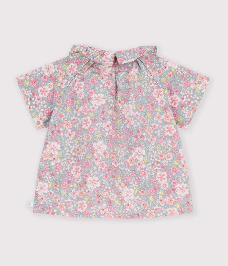 blouse-bébé-en-coton-manches-courtes-imrpimée-fleurs