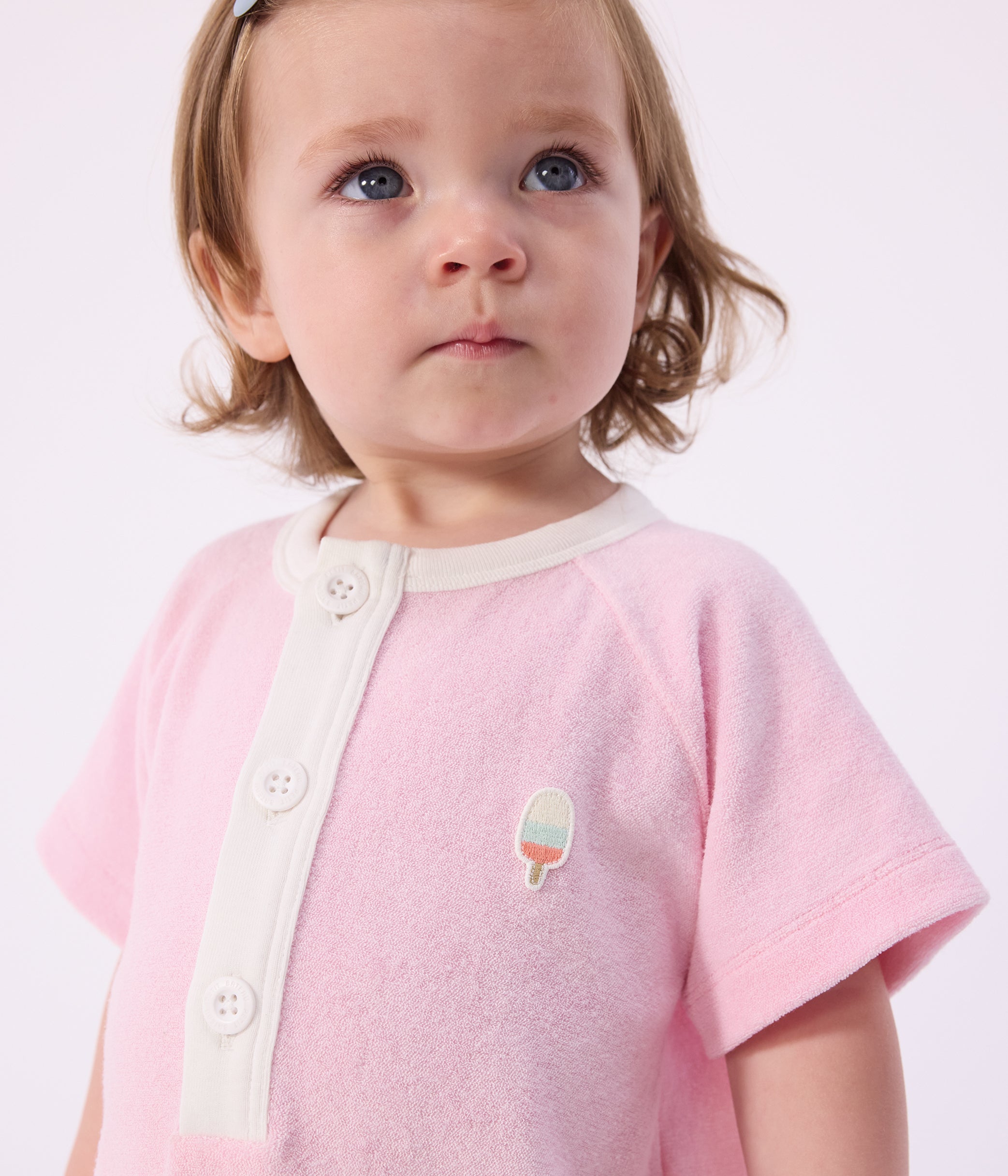 combinaison-courte-bébé-en-coton-unie