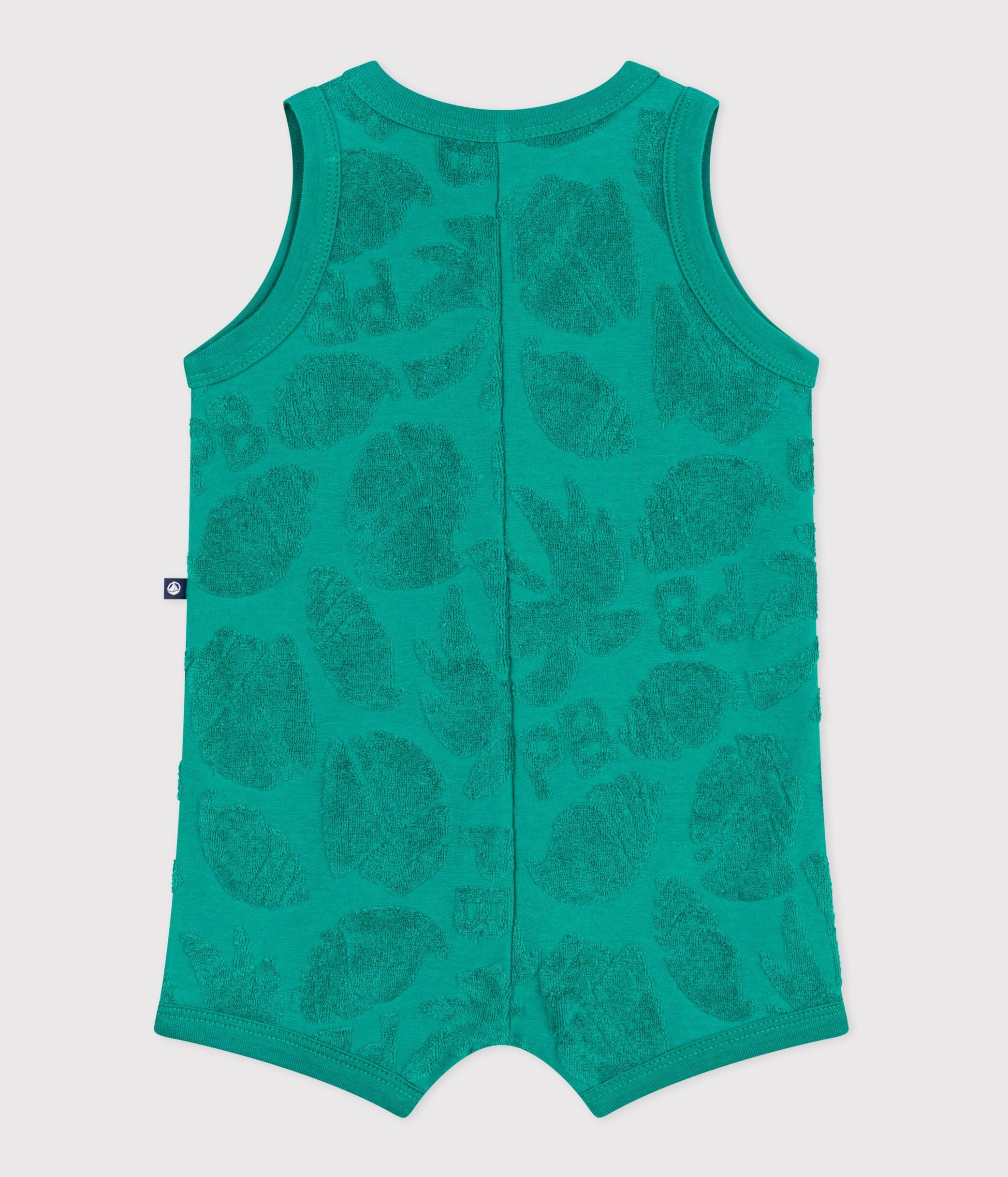 combinaison-courte-bébé-en-coton-motifs-palmiers