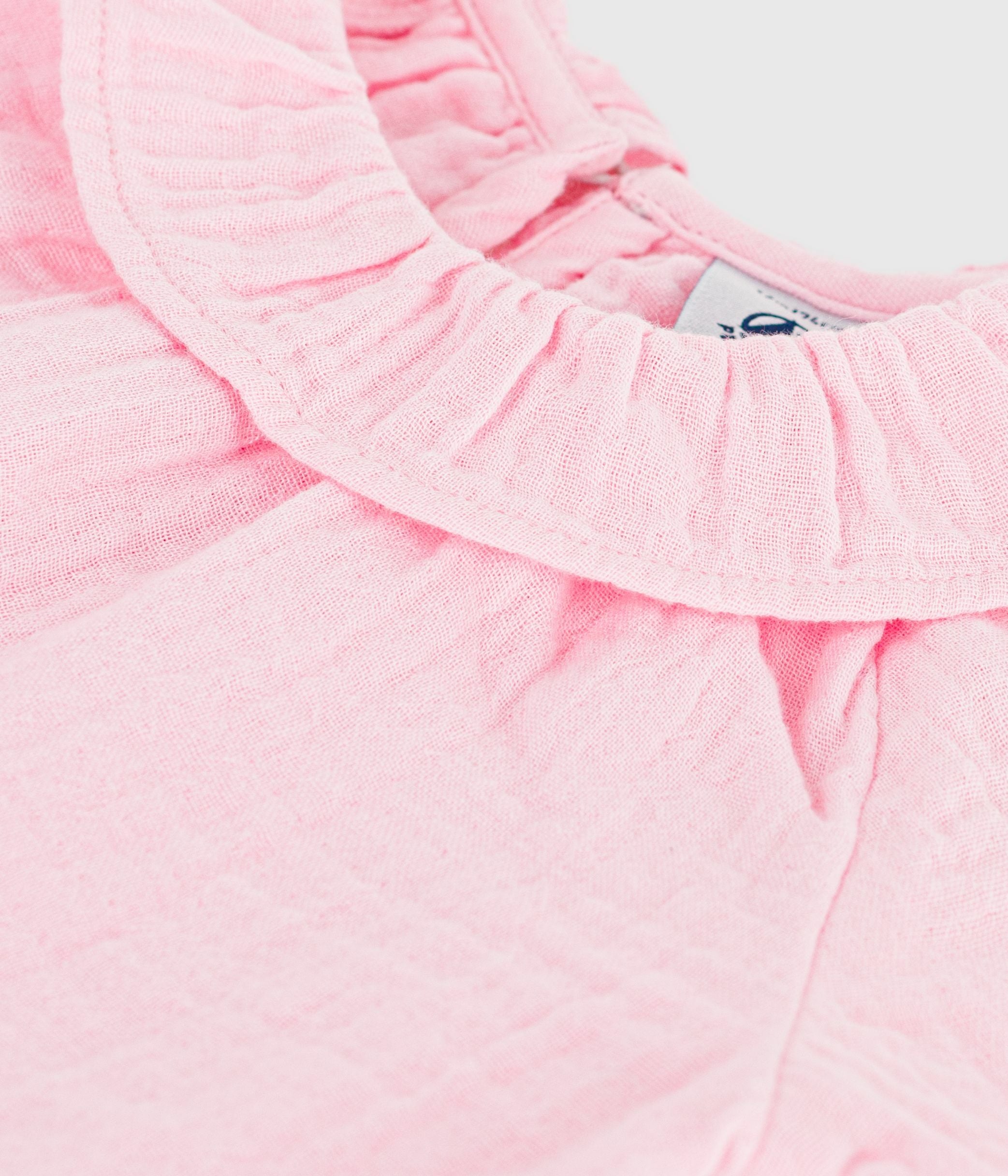 blouse-bébé-en-coton-manches-longues-unie