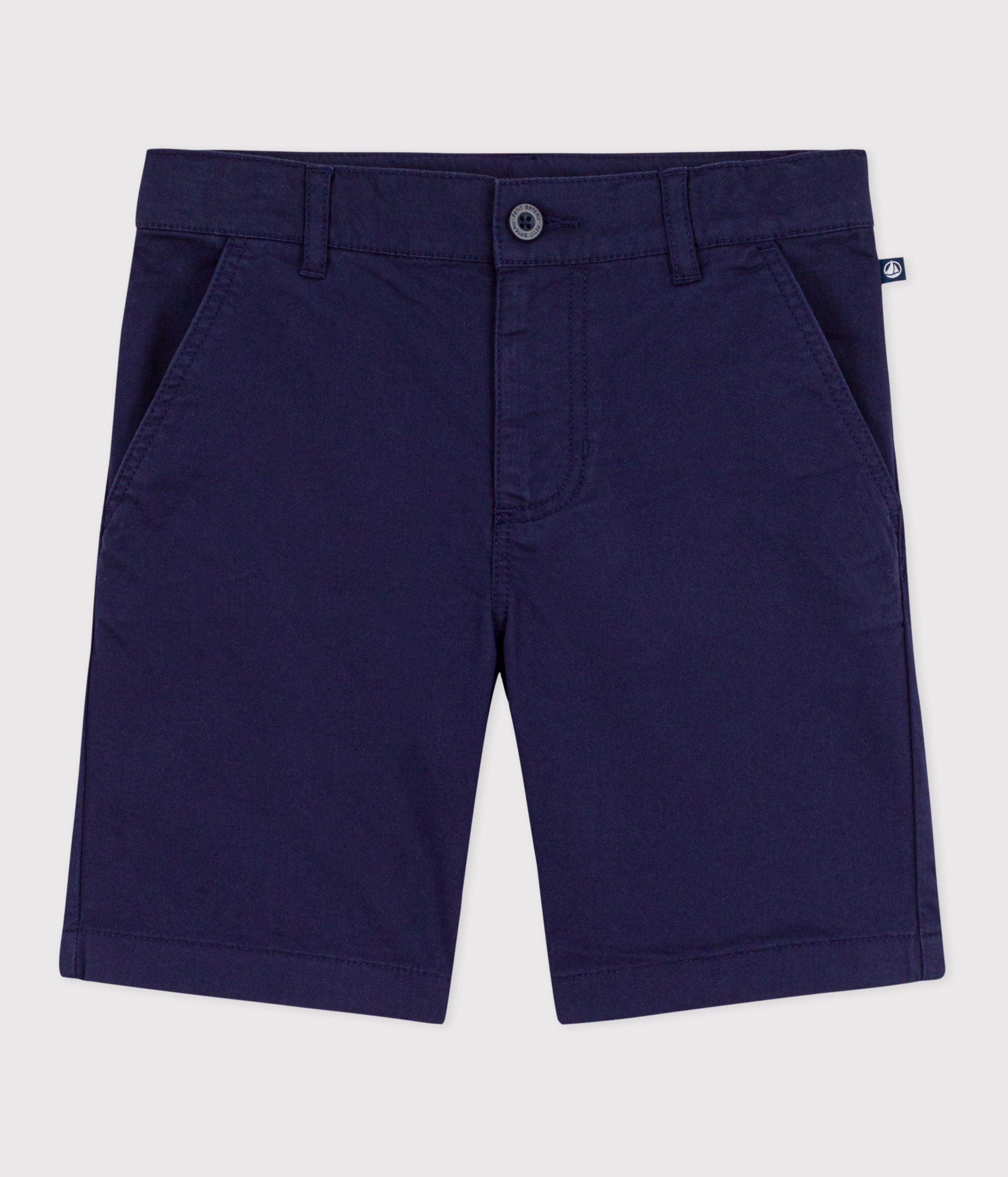 bermuda-short-enfant-en-coton-uni