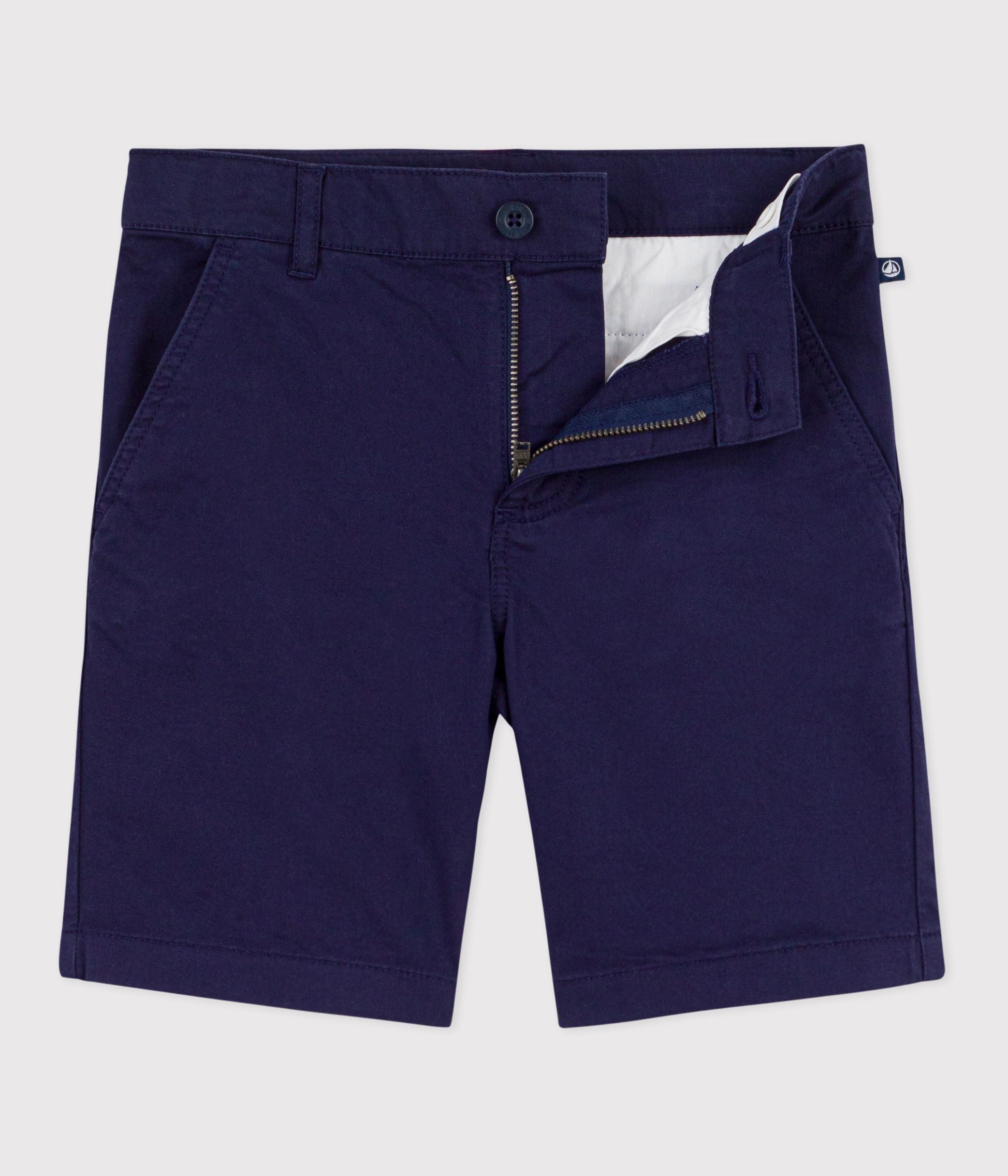 bermuda-short-enfant-en-coton-uni
