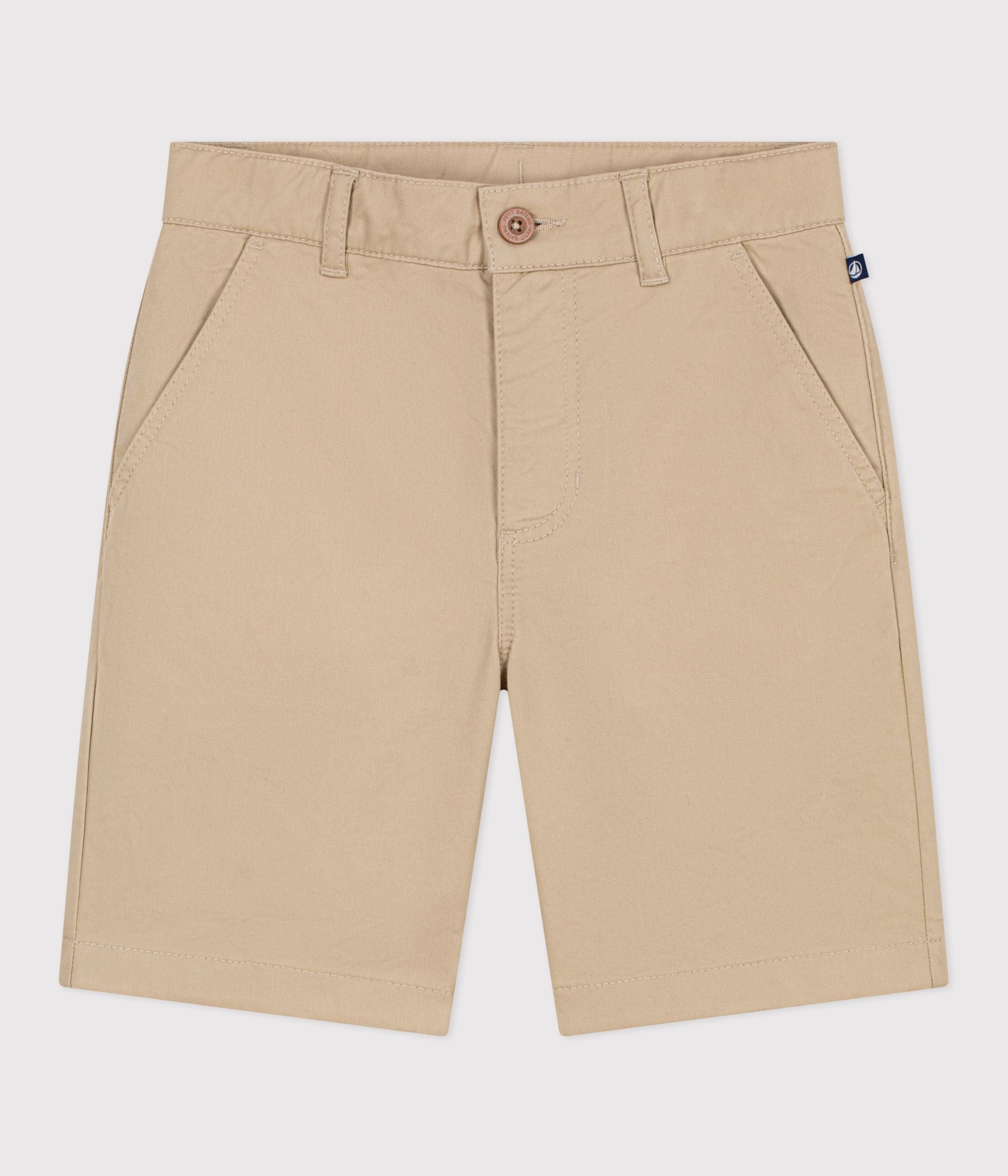 bermuda-short-enfant-en-coton-uni