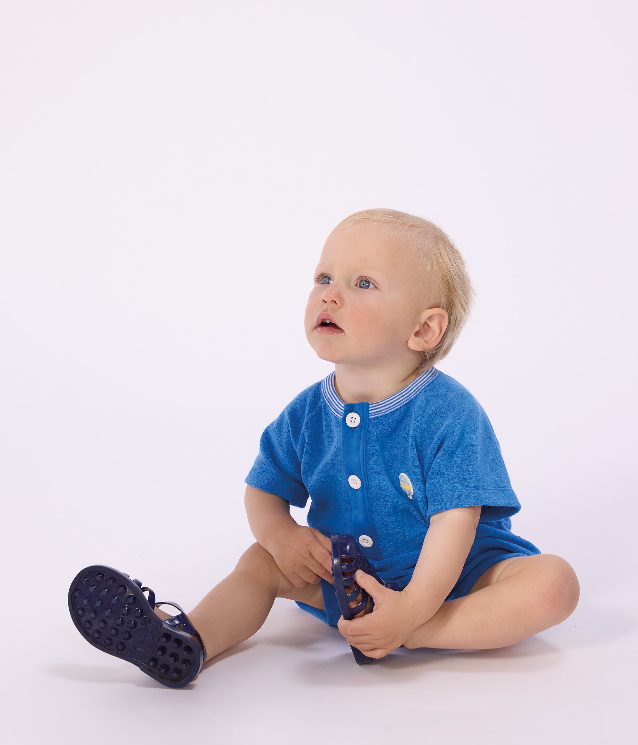 combinaison-courte-bébé-en-coton-unie
