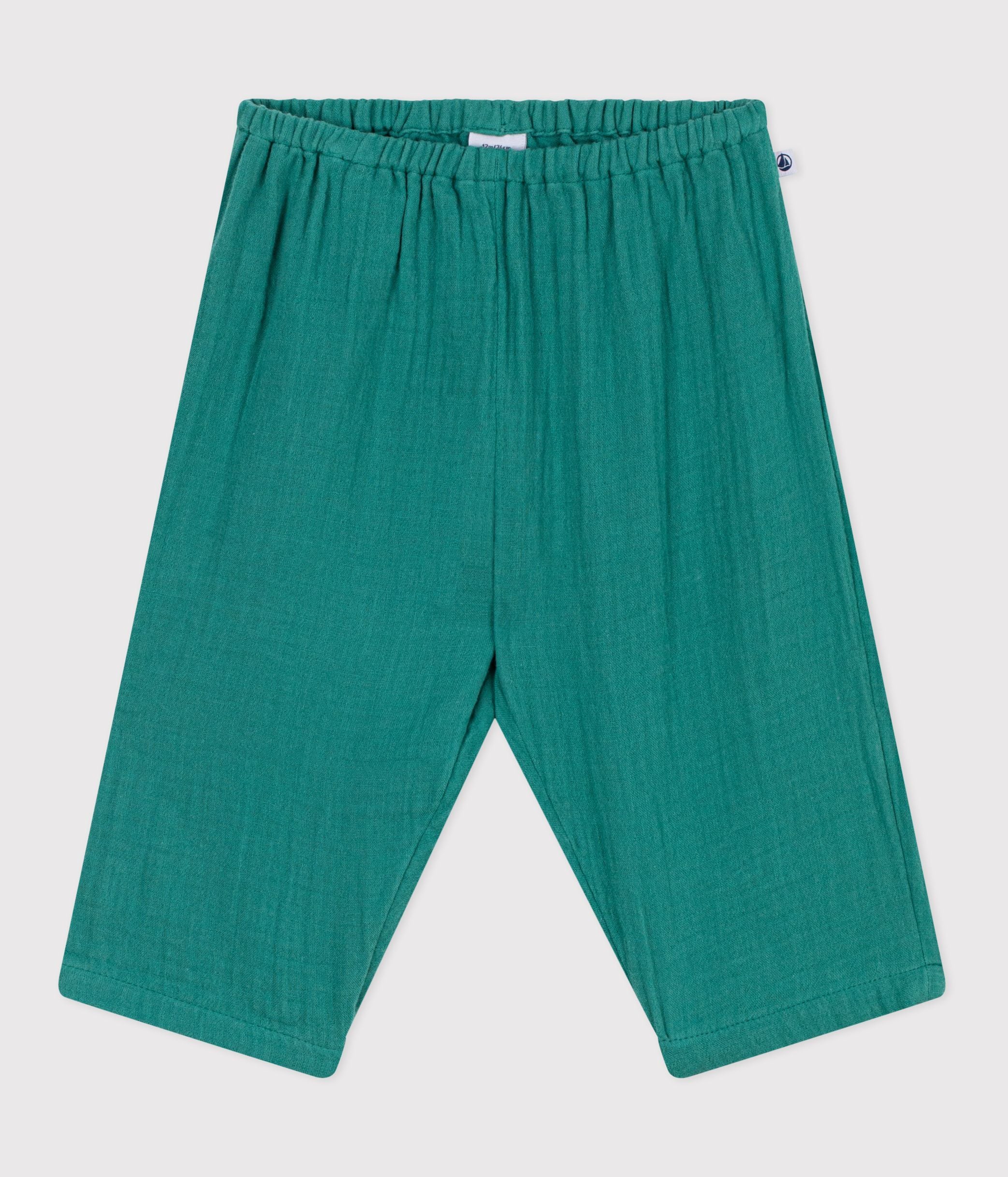 pantalon-bébé-en-coton-uni