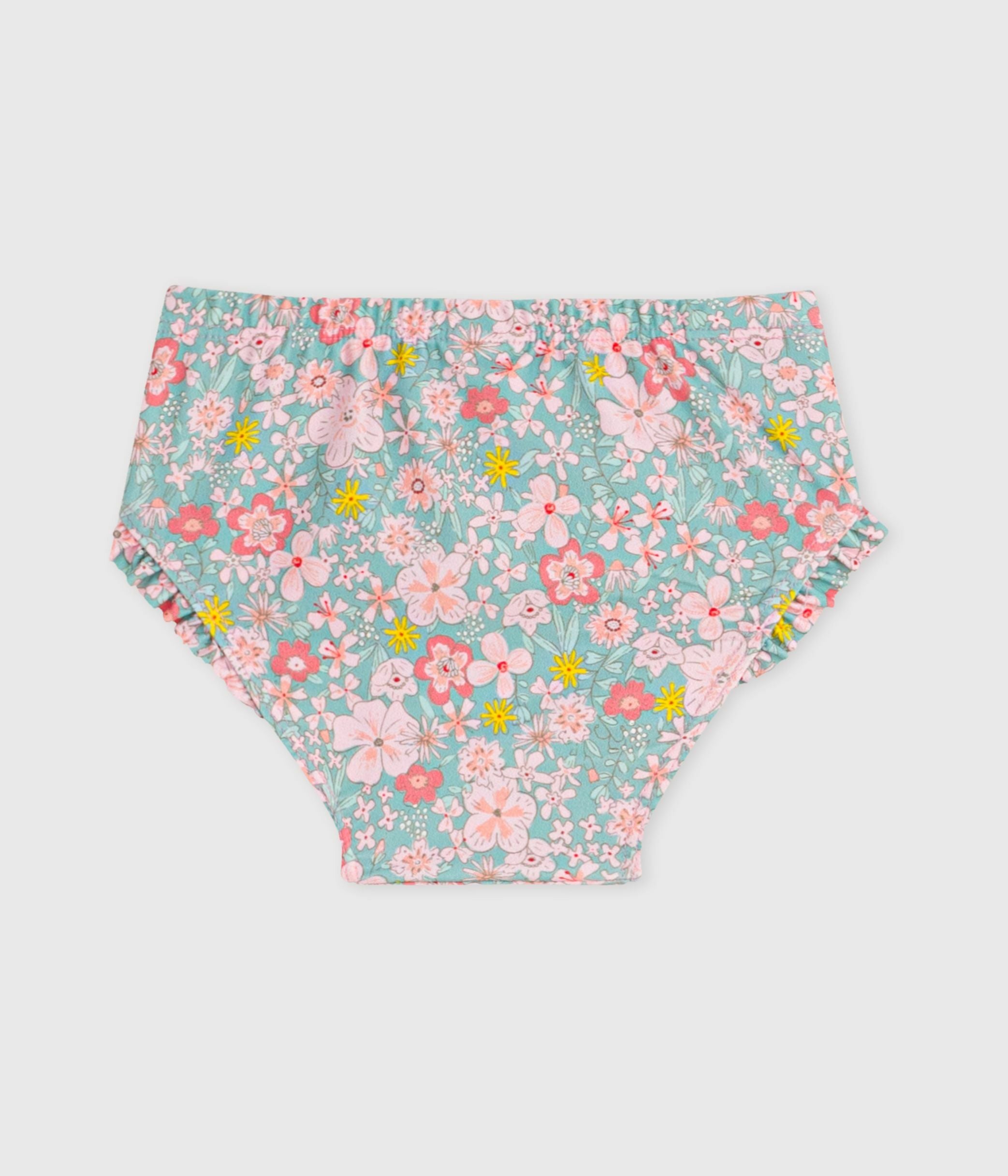culotte-de-bain-bébé-à-volants,-imprimée-fleurs