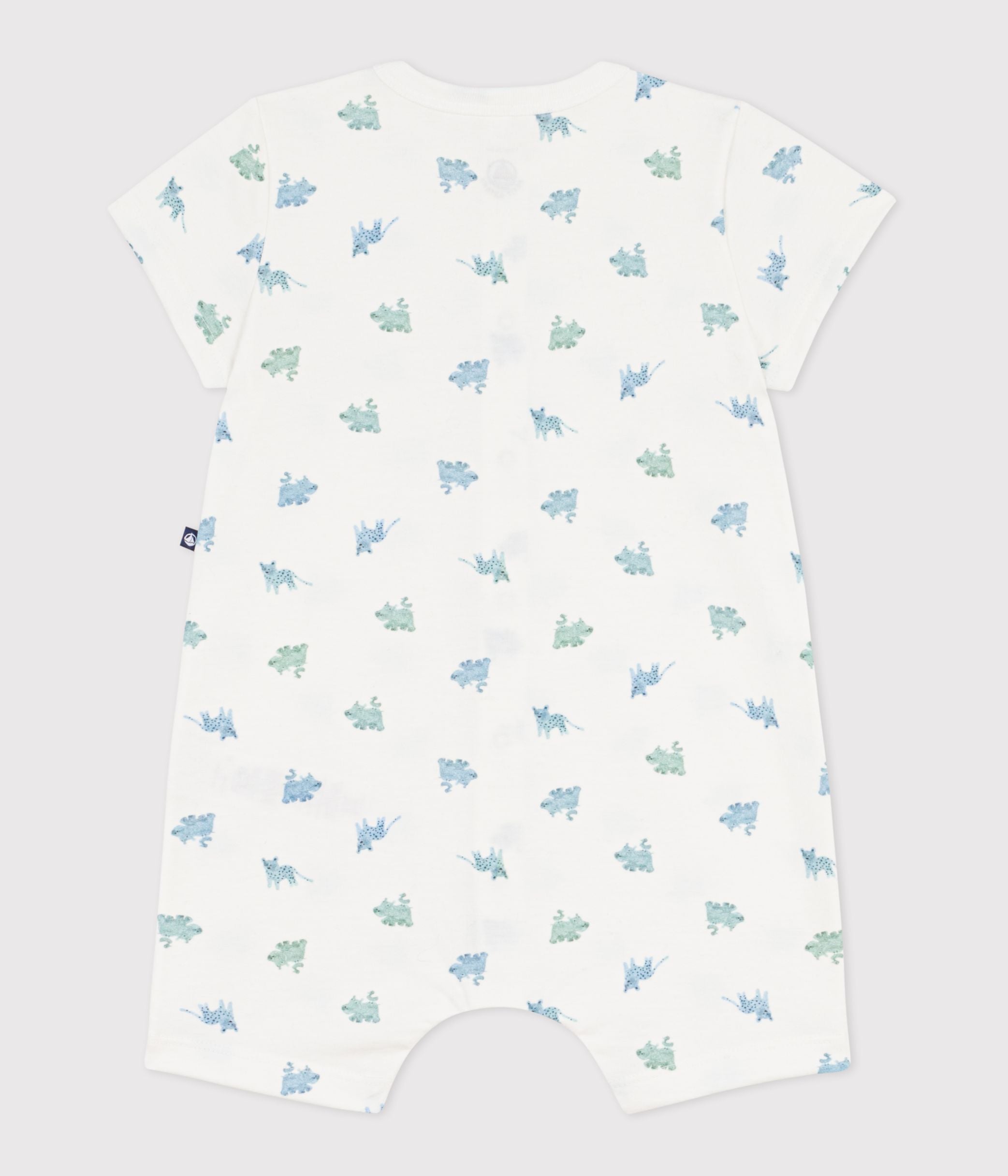 combinaison-courte-bébé-en-coton-imprimé-animaux