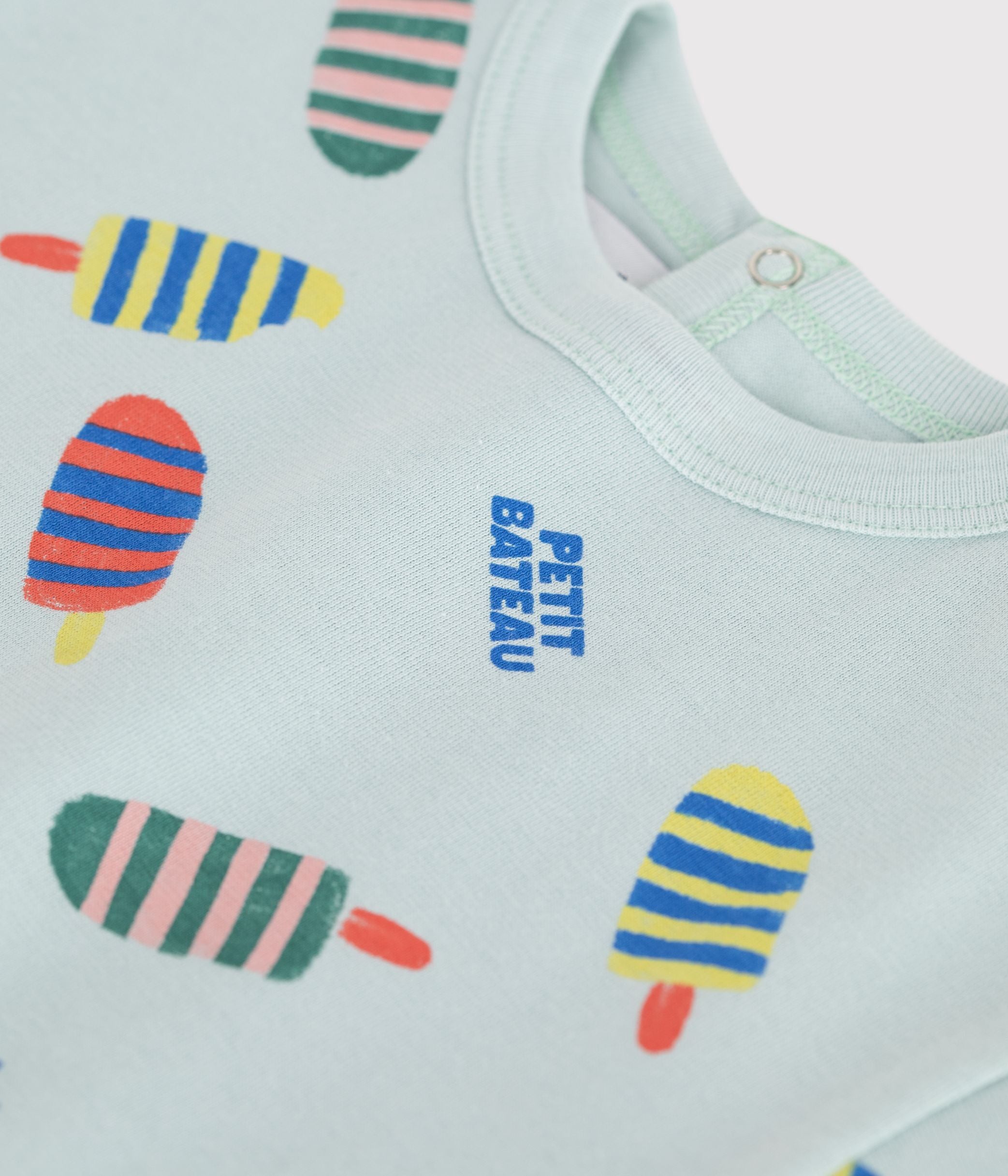 tee-shirt-bébé-en-coton-à-manches-courtes,-imprimé-mouettes