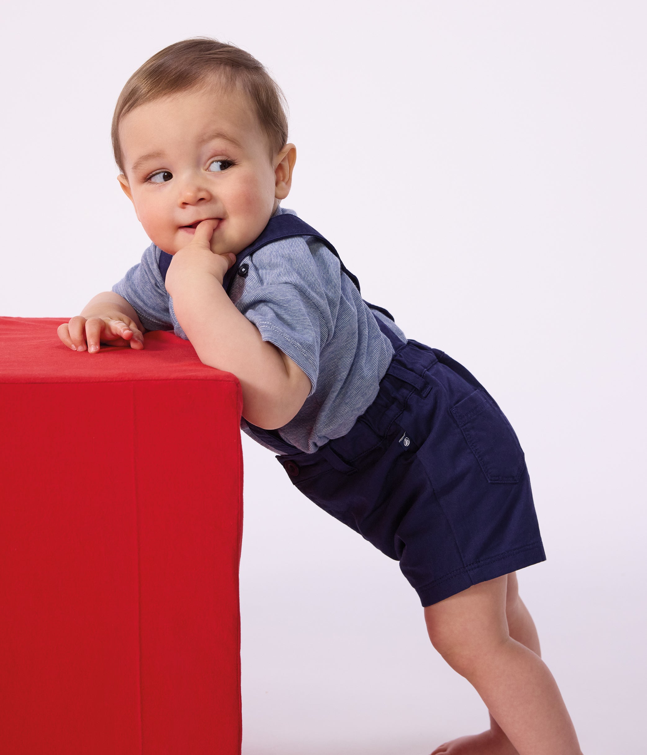 tee-shirt-bébé-en-coton-manches-courtes-rayé