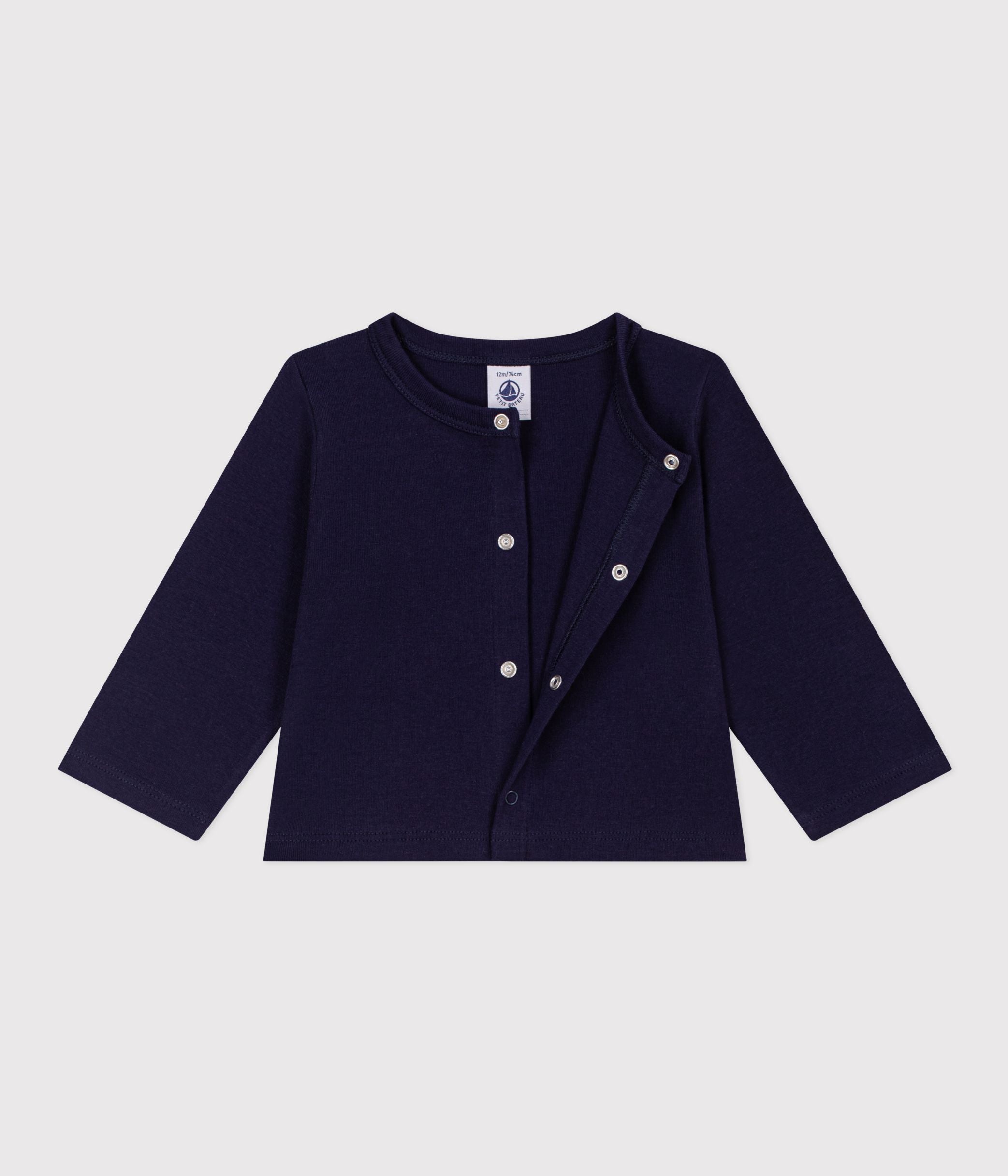 cardigan-bébé-en-coton-uni