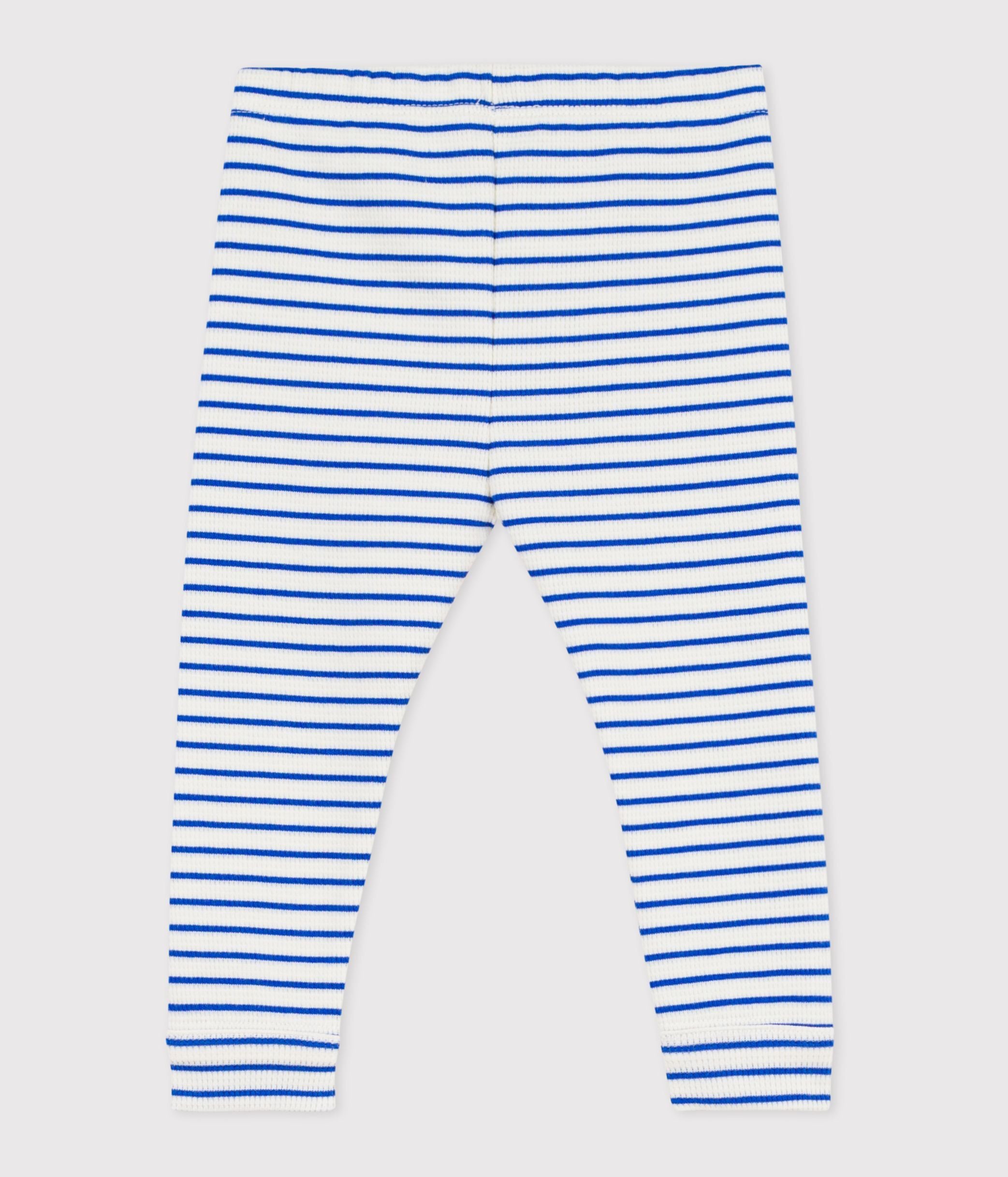 legging-bébé-en-coton-rayé