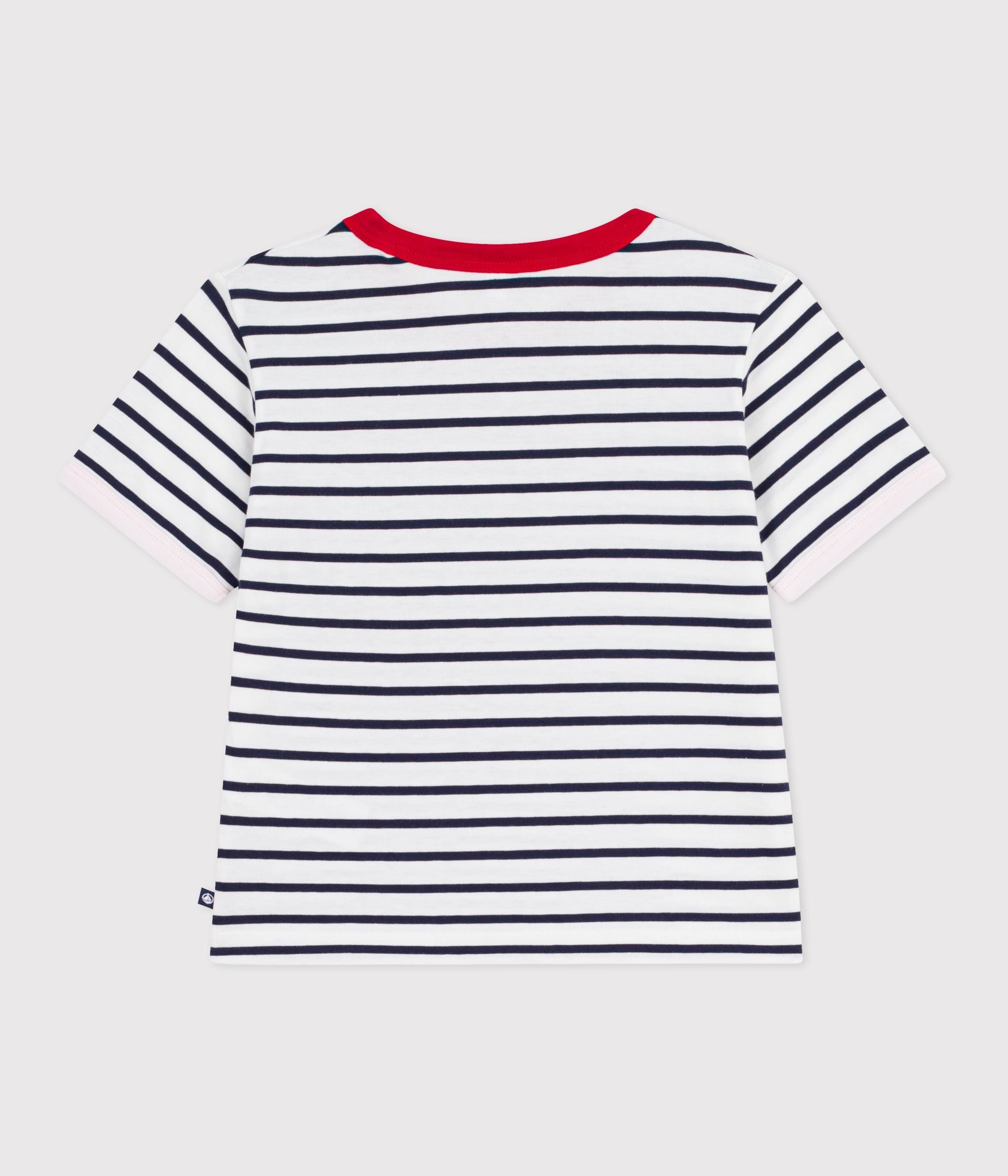 tee-shirt-enfant-manches-courtes-en-coton-à-rayures
