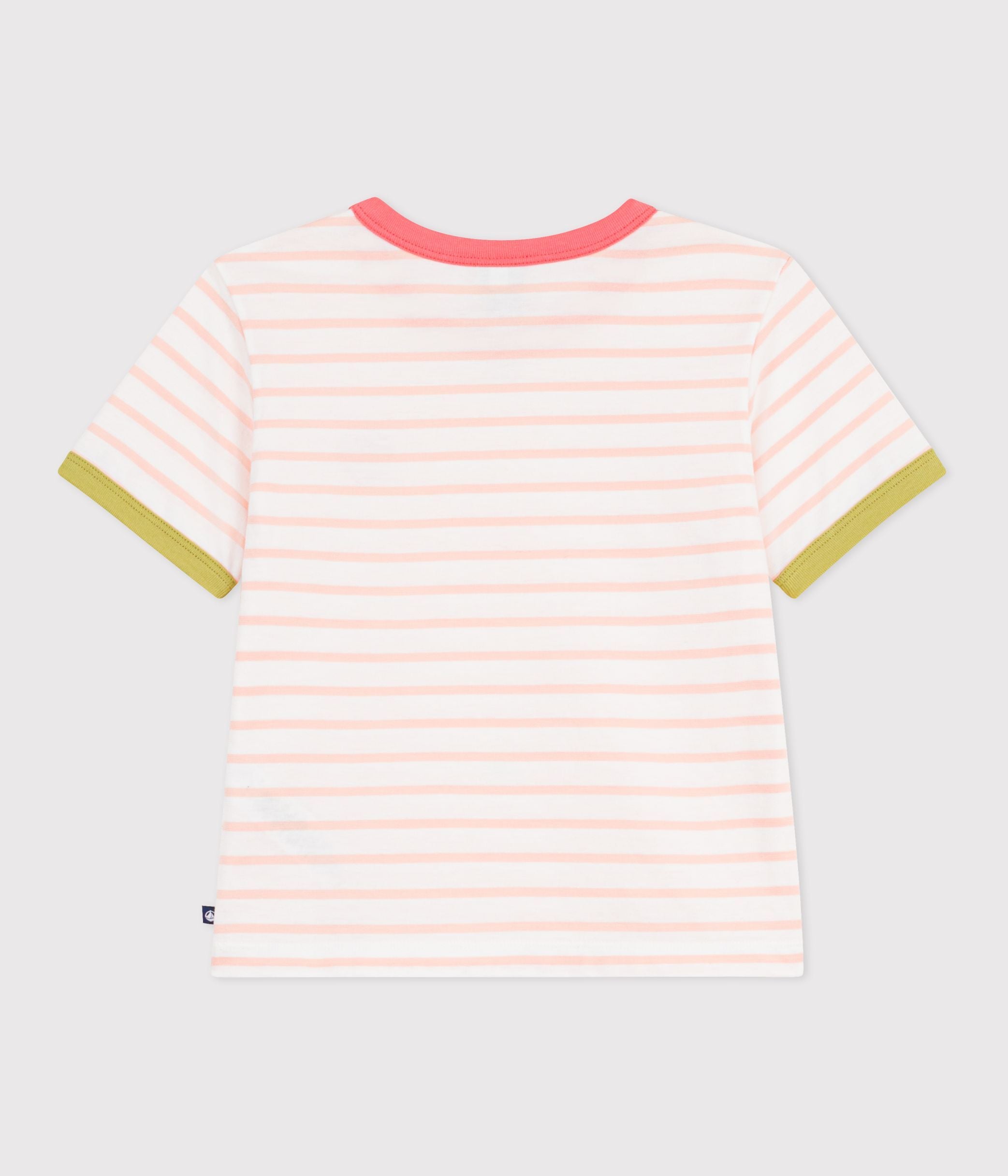 tee-shirt-enfant-manches-courtes-en-coton-à-rayures