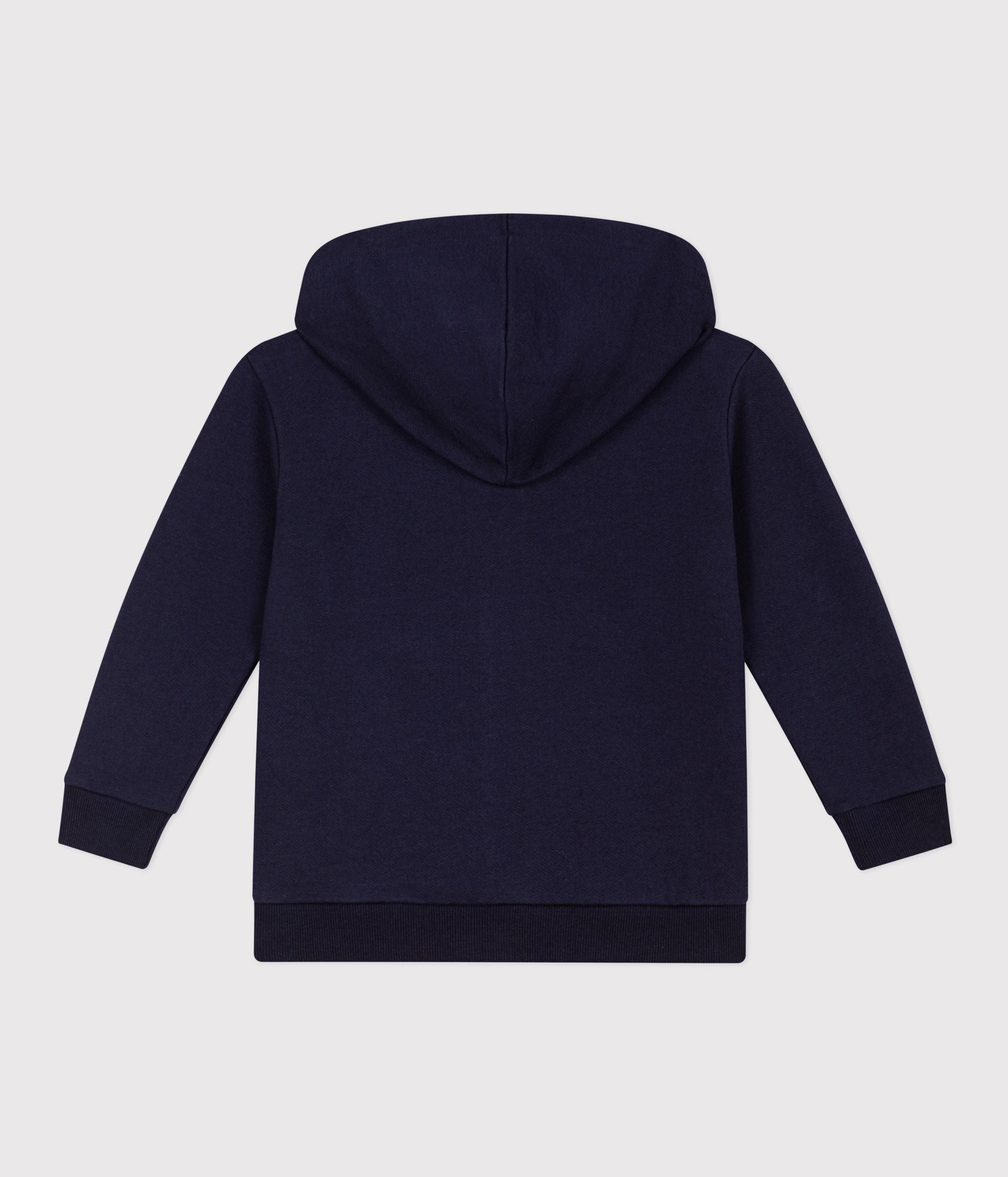 sweatshirt-molleton-zippé-à-capuche-enfant-garçon
