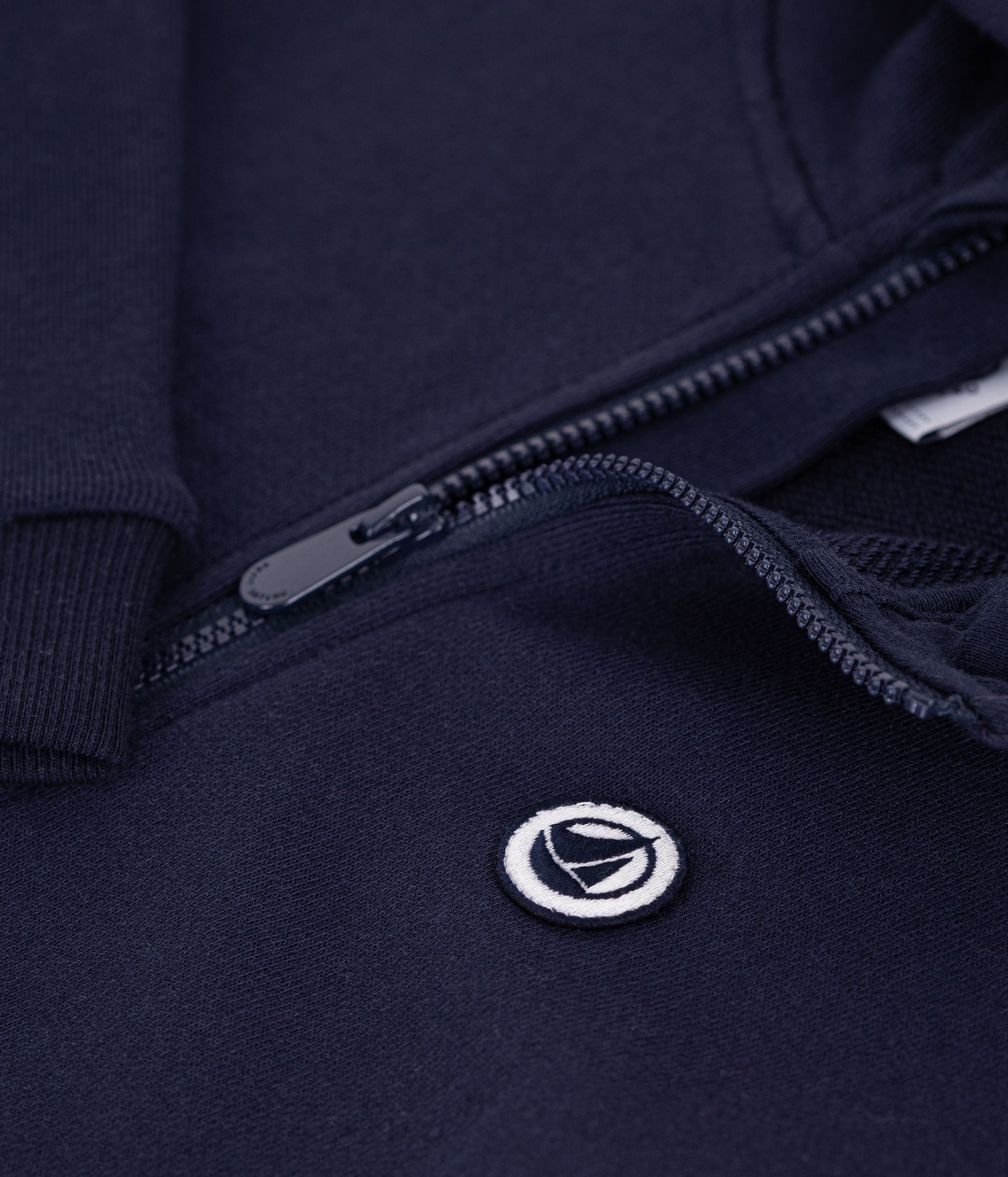 sweatshirt-molleton-zippé-à-capuche-enfant-garçon