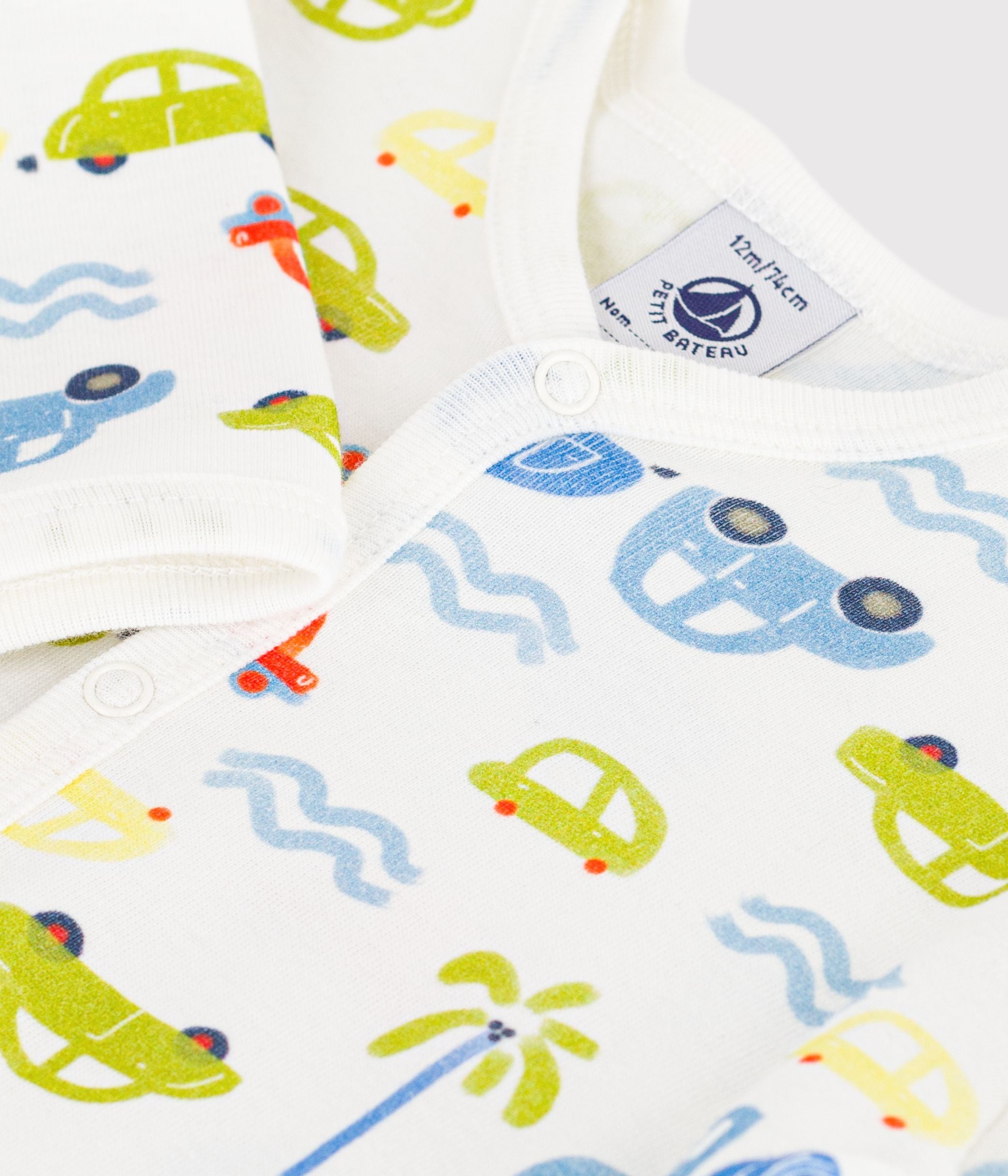 pyjama-bébé-en-coton-sans-pieds-imprimé-voitures