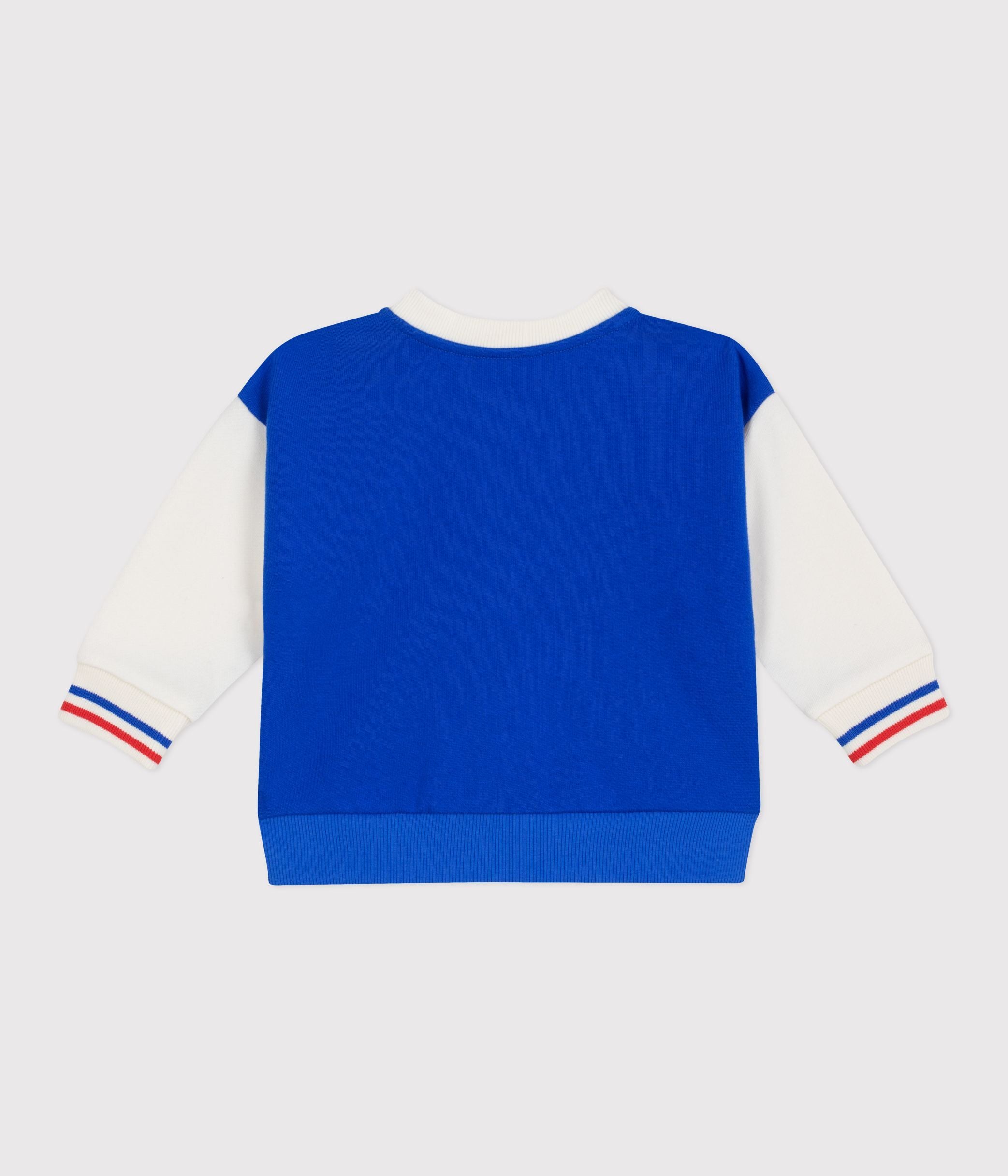 veste-teddy-bébé-en-coton-colorblock