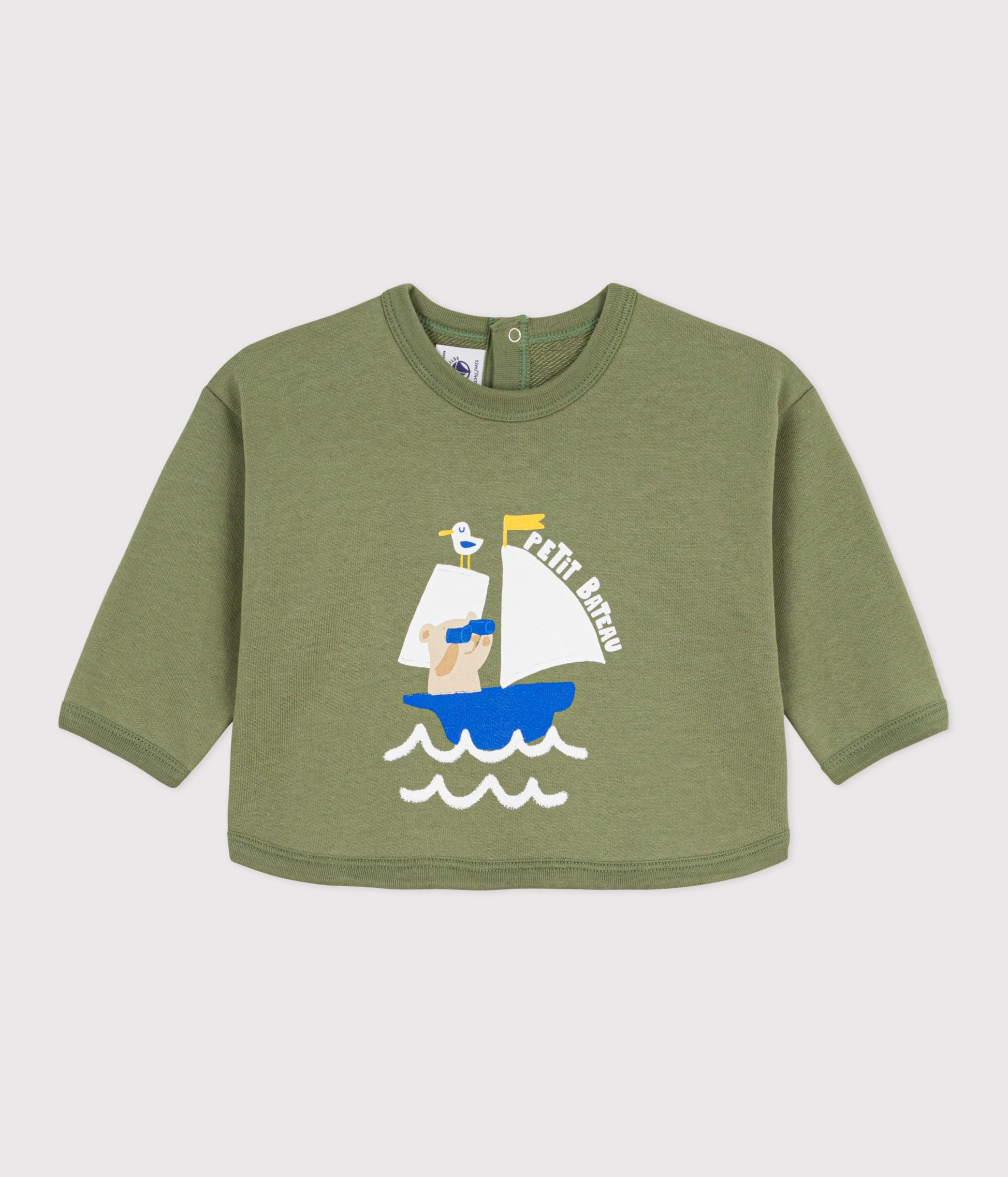 sweatshirt-à-capuche-bébé-en-coton-à-motifs