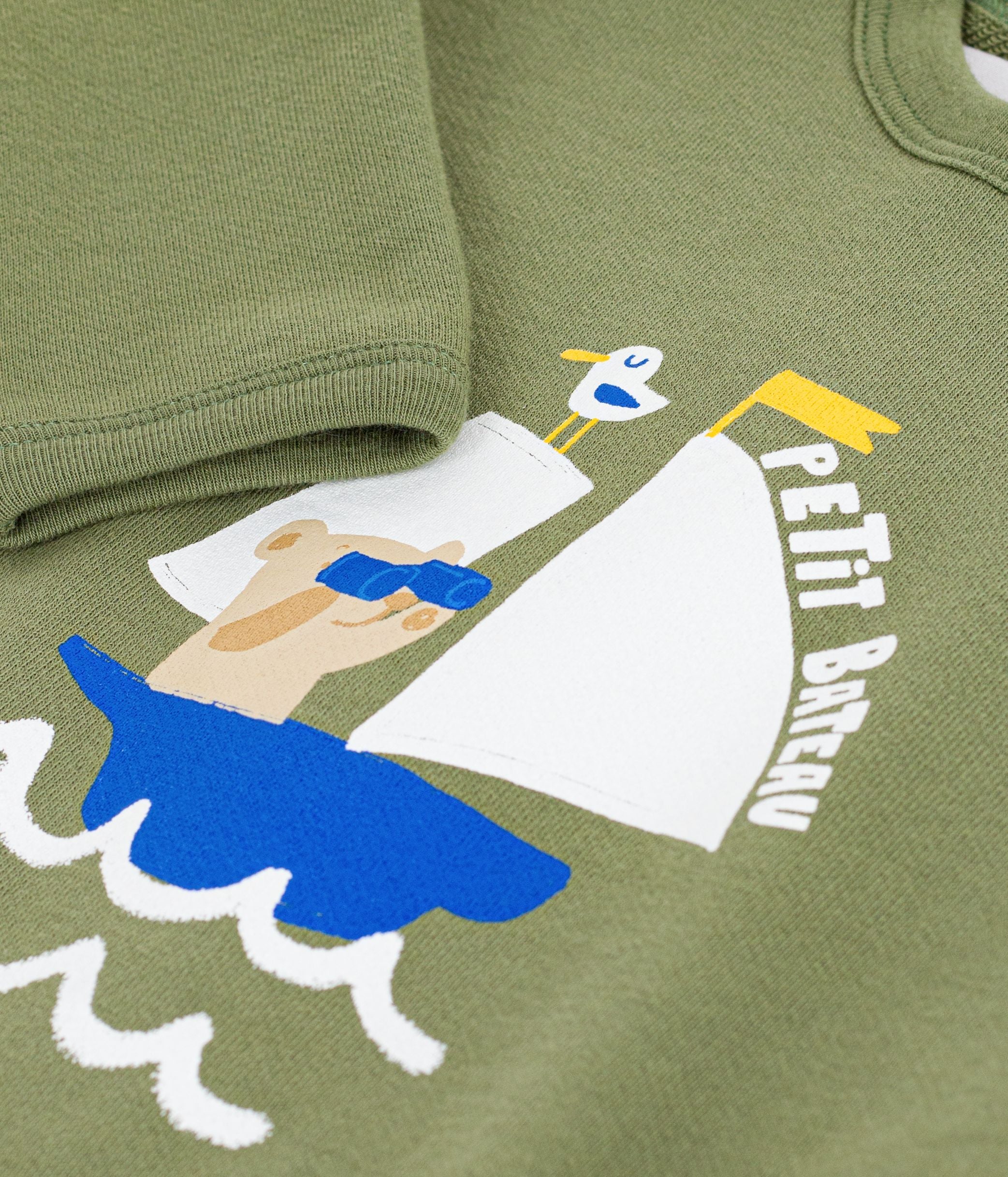 sweatshirt-à-capuche-bébé-en-coton-à-motifs