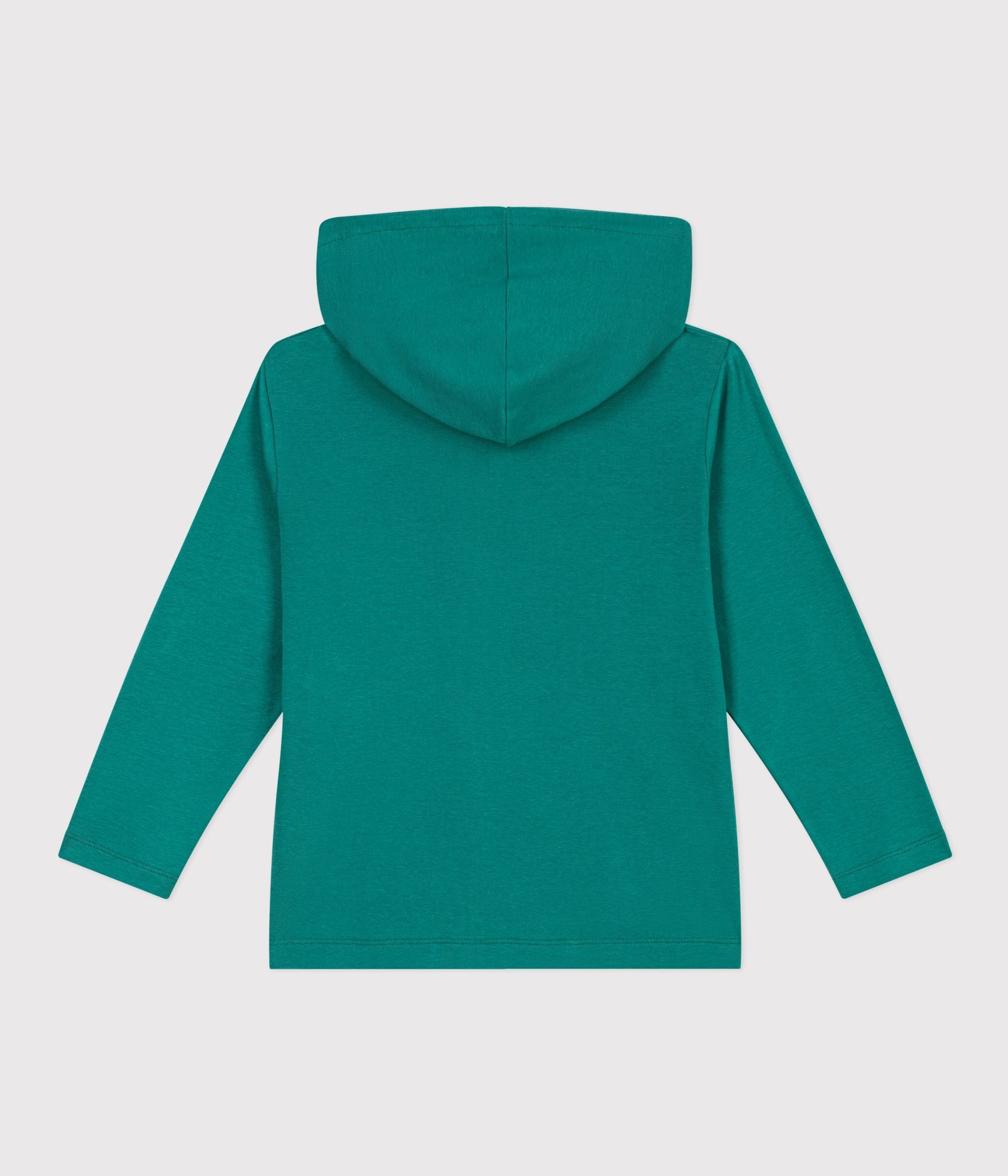 sweatshirt-à-capuche-zippé-enfant-en-coton