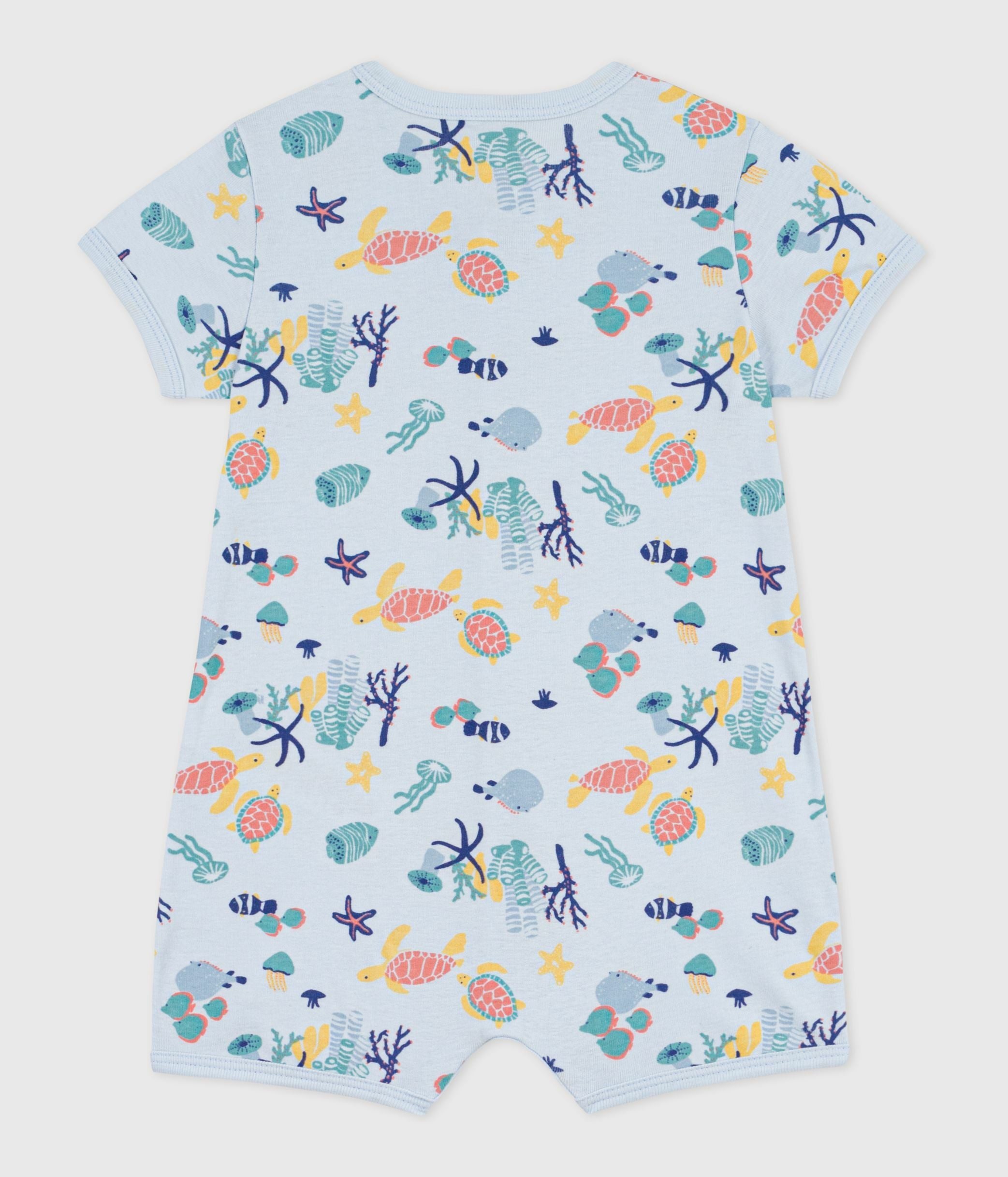 combinaison-courte-bébé-en-coton-imprimé-marin-phosphorescent