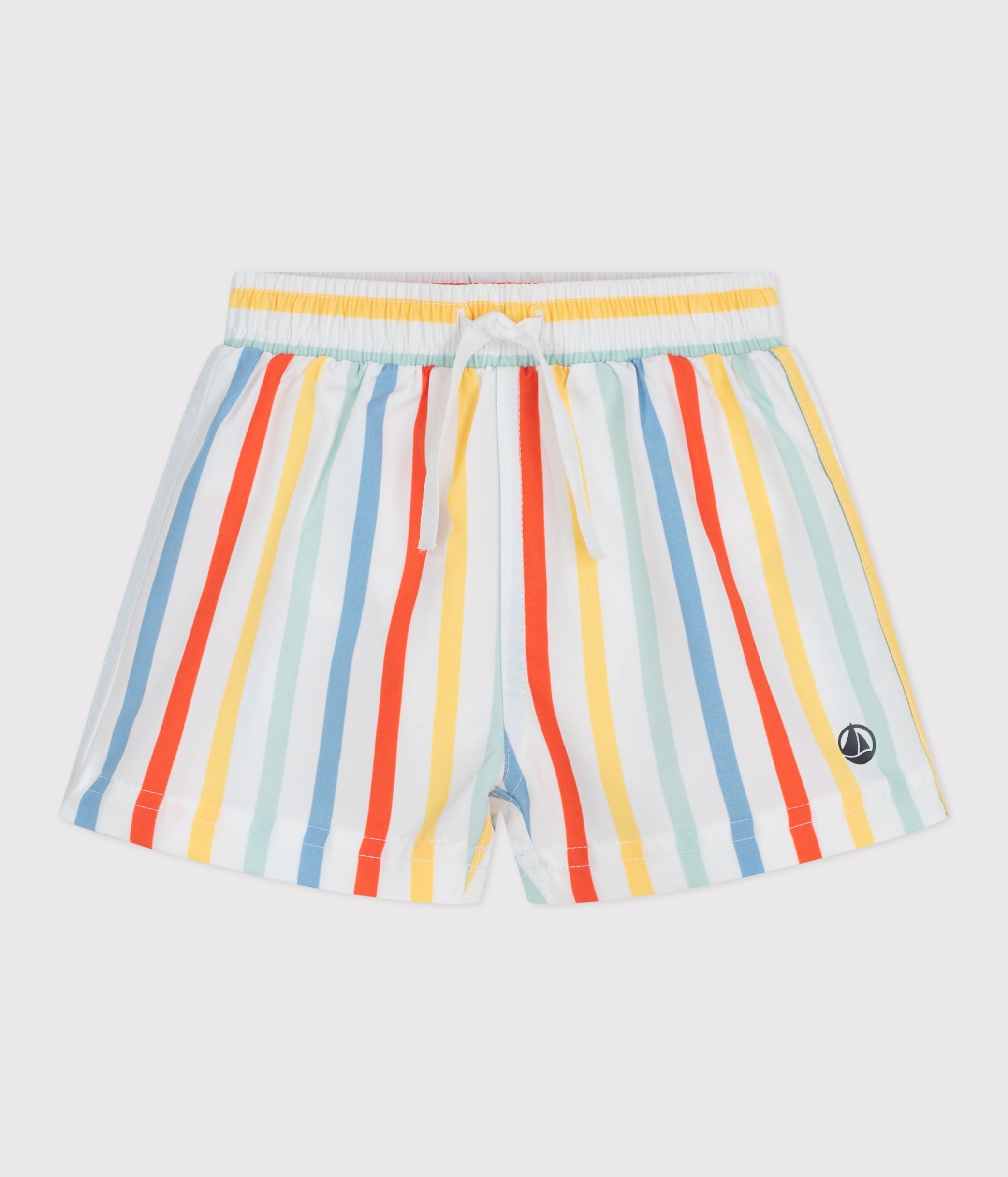 short-de-bain-bébé-rayé