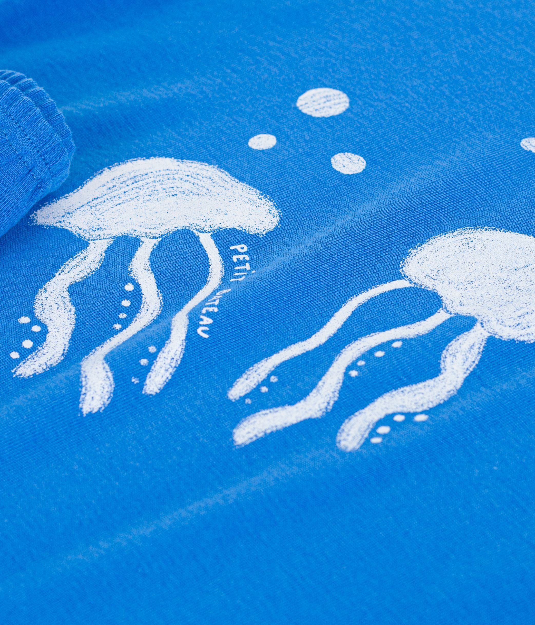 pyjama-short-enfant-en-coton-motif-méduse