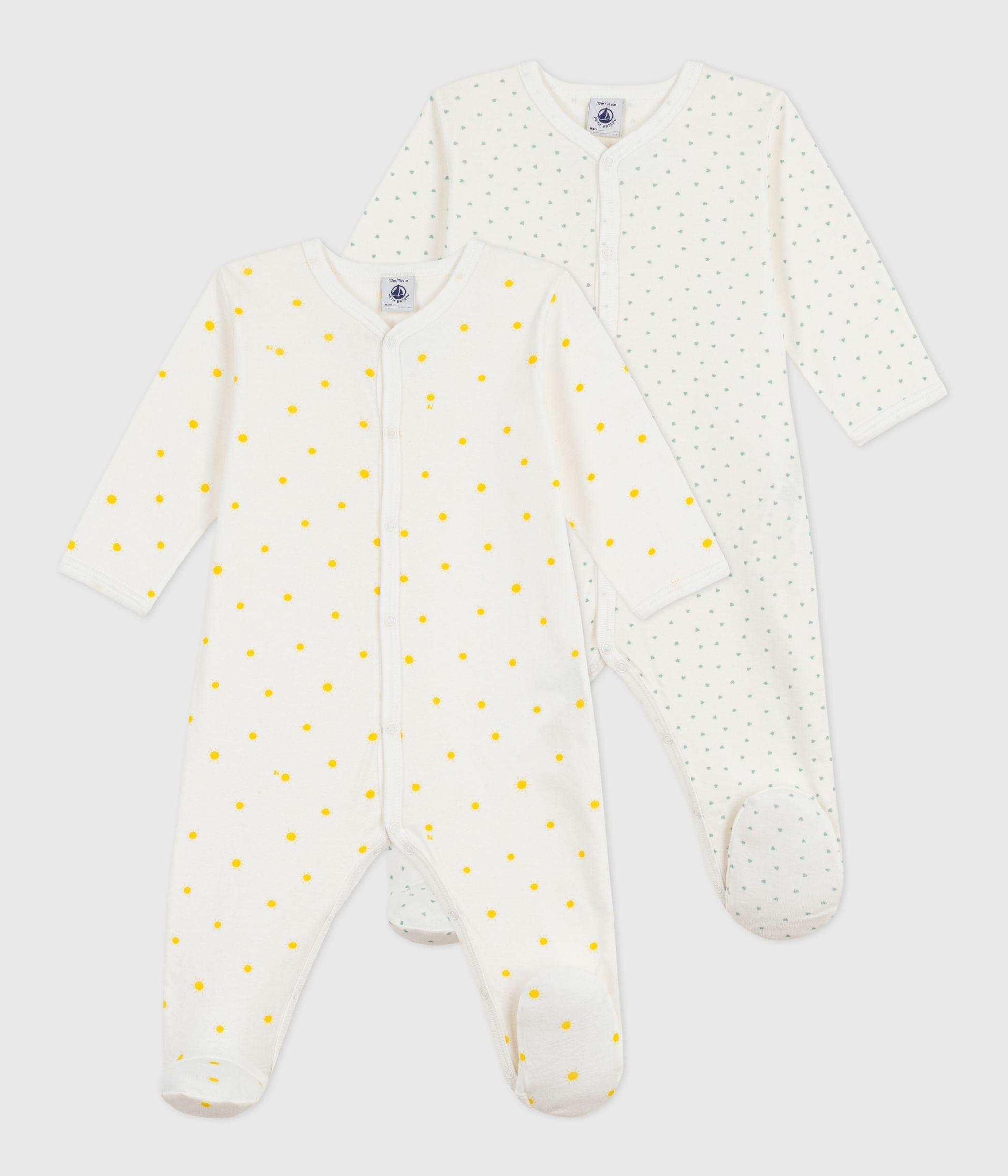lot-de-2-pyjamas-bébé-en-coton-imprimé
