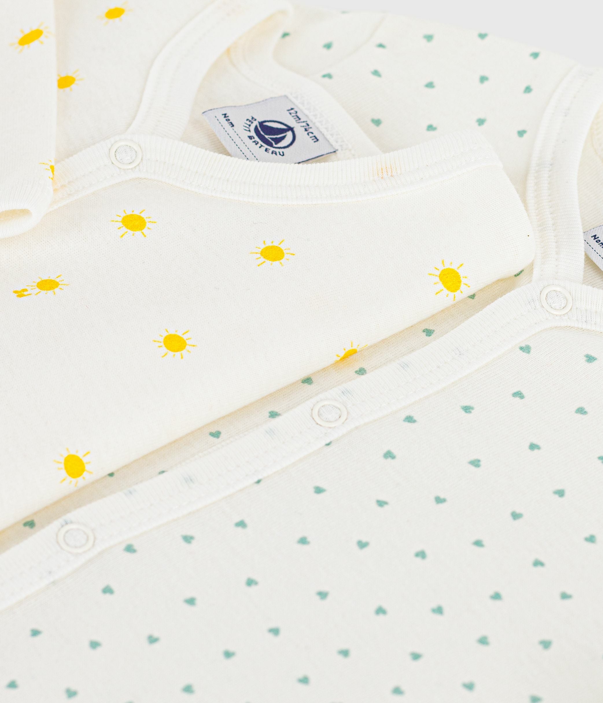 lot-de-2-pyjamas-bébé-en-coton-imprimé
