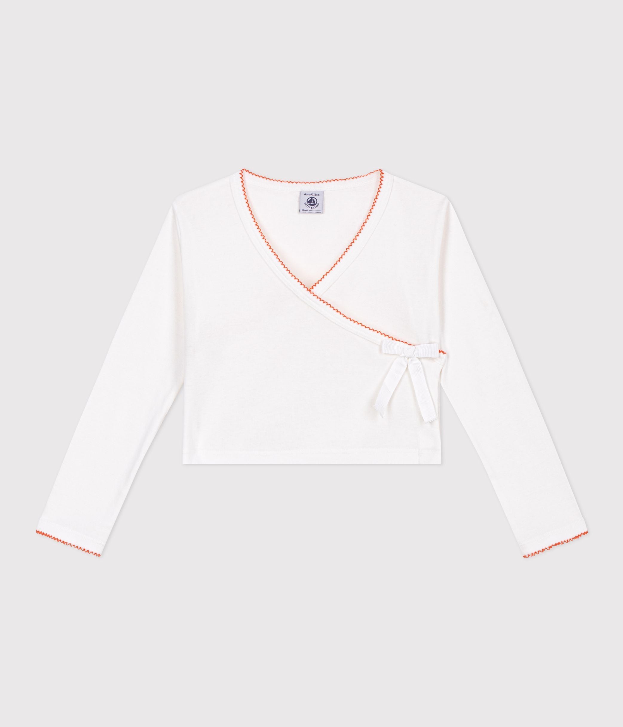cardigan-cache-cœur-enfant-en-coton-uni