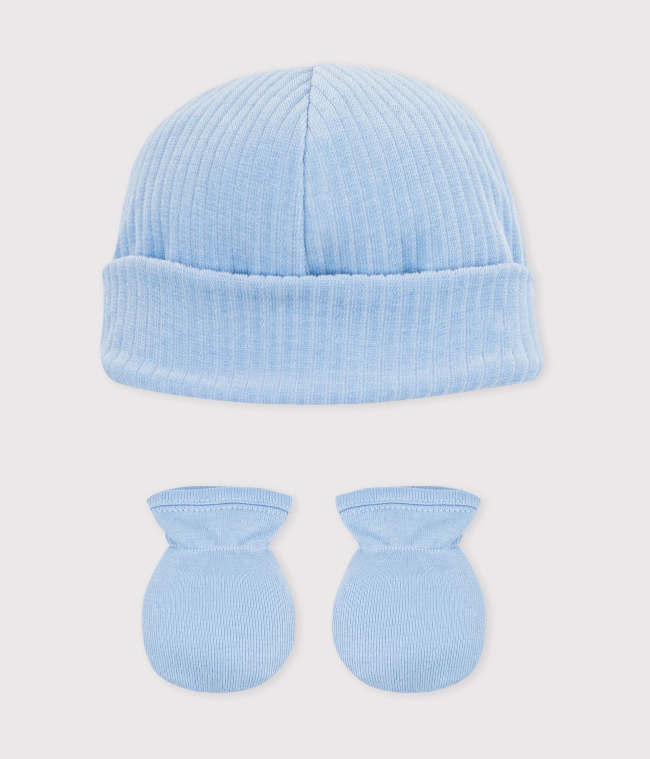lot-de-bonnet-et-moufles-bébé-en-coton